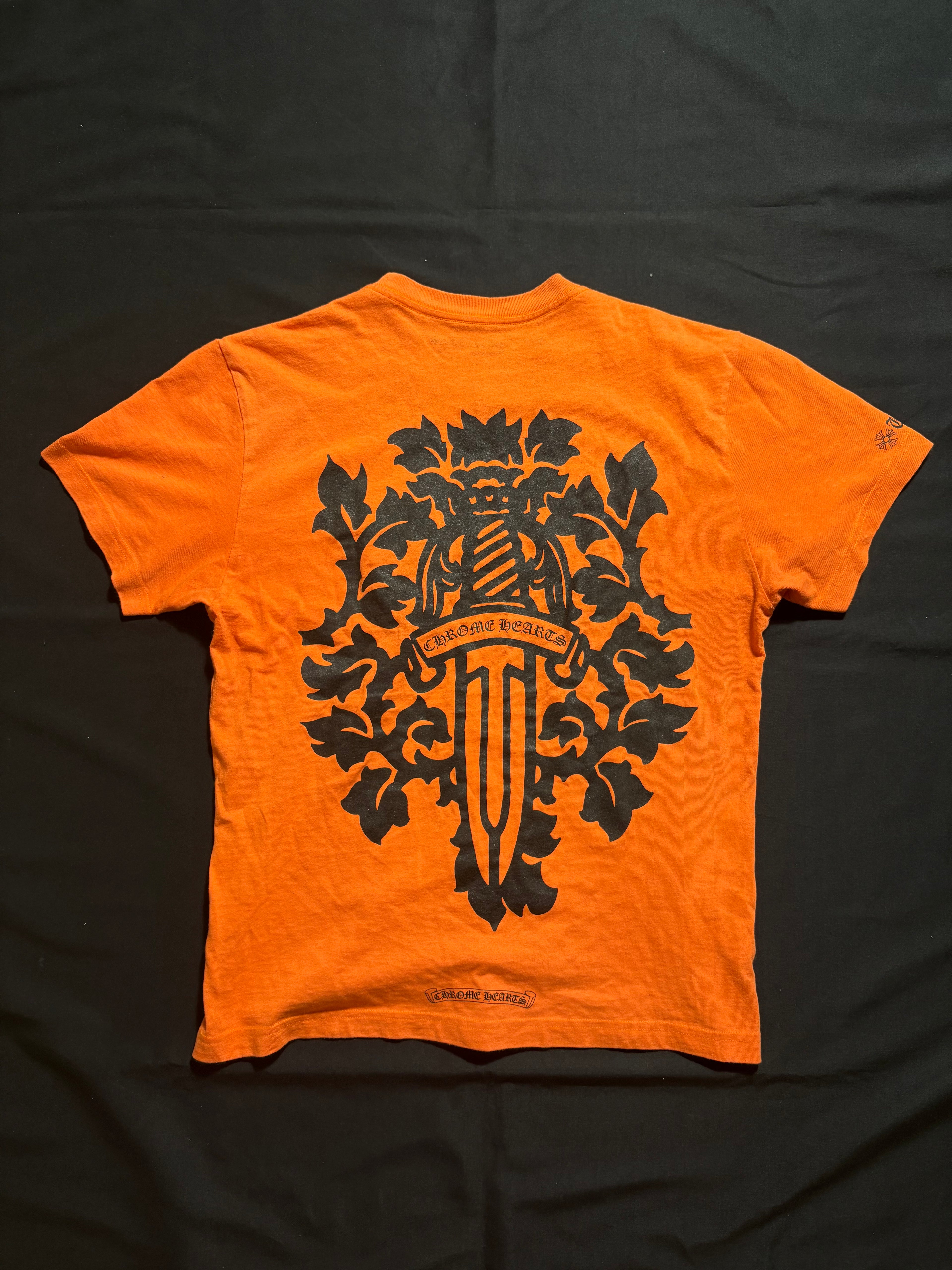 Chrome Hearts Orange Dagger Tee