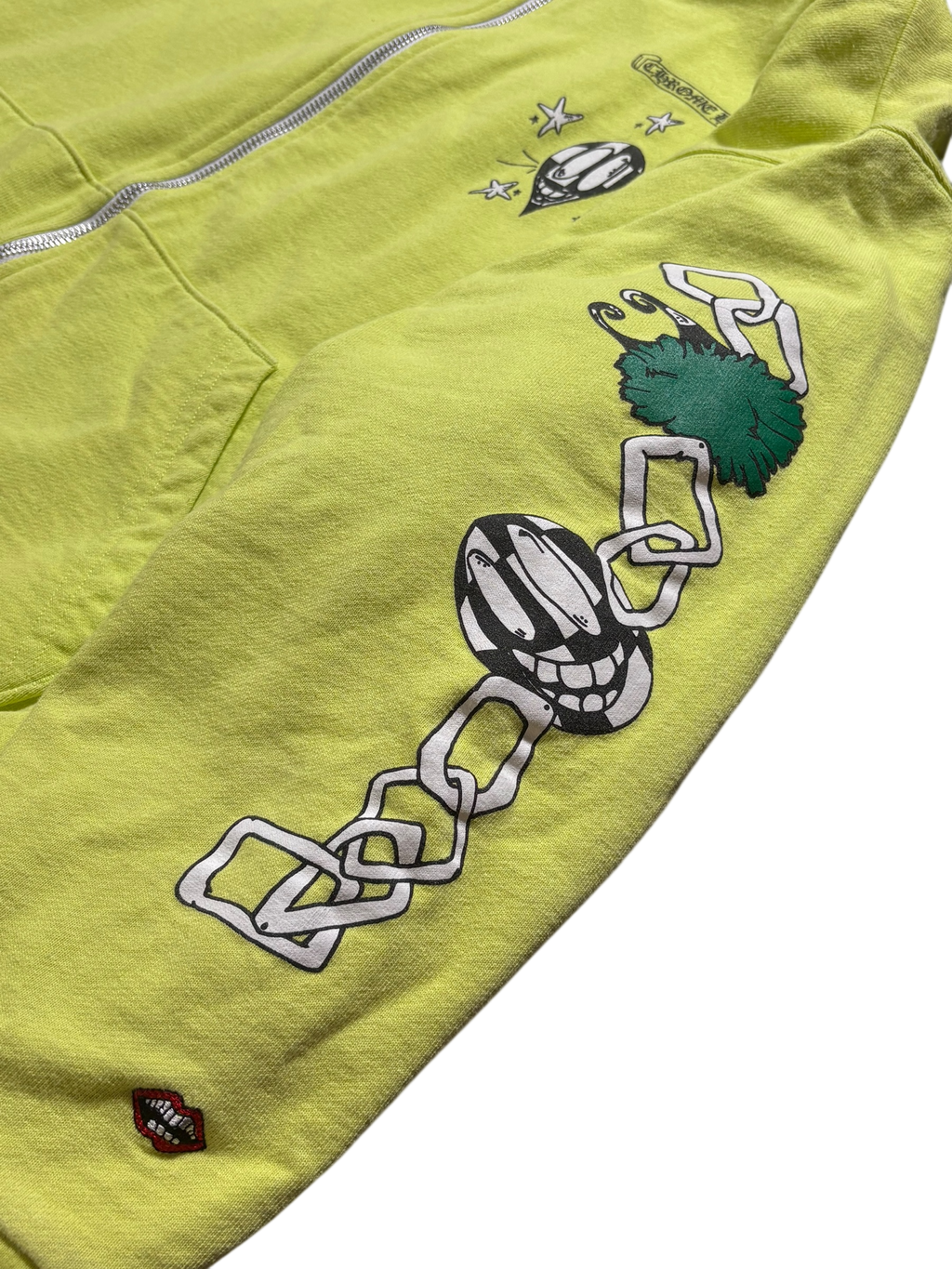 Chrome Hearts Matty Boy Link Thermal Zip Up Hoodie - Size Large