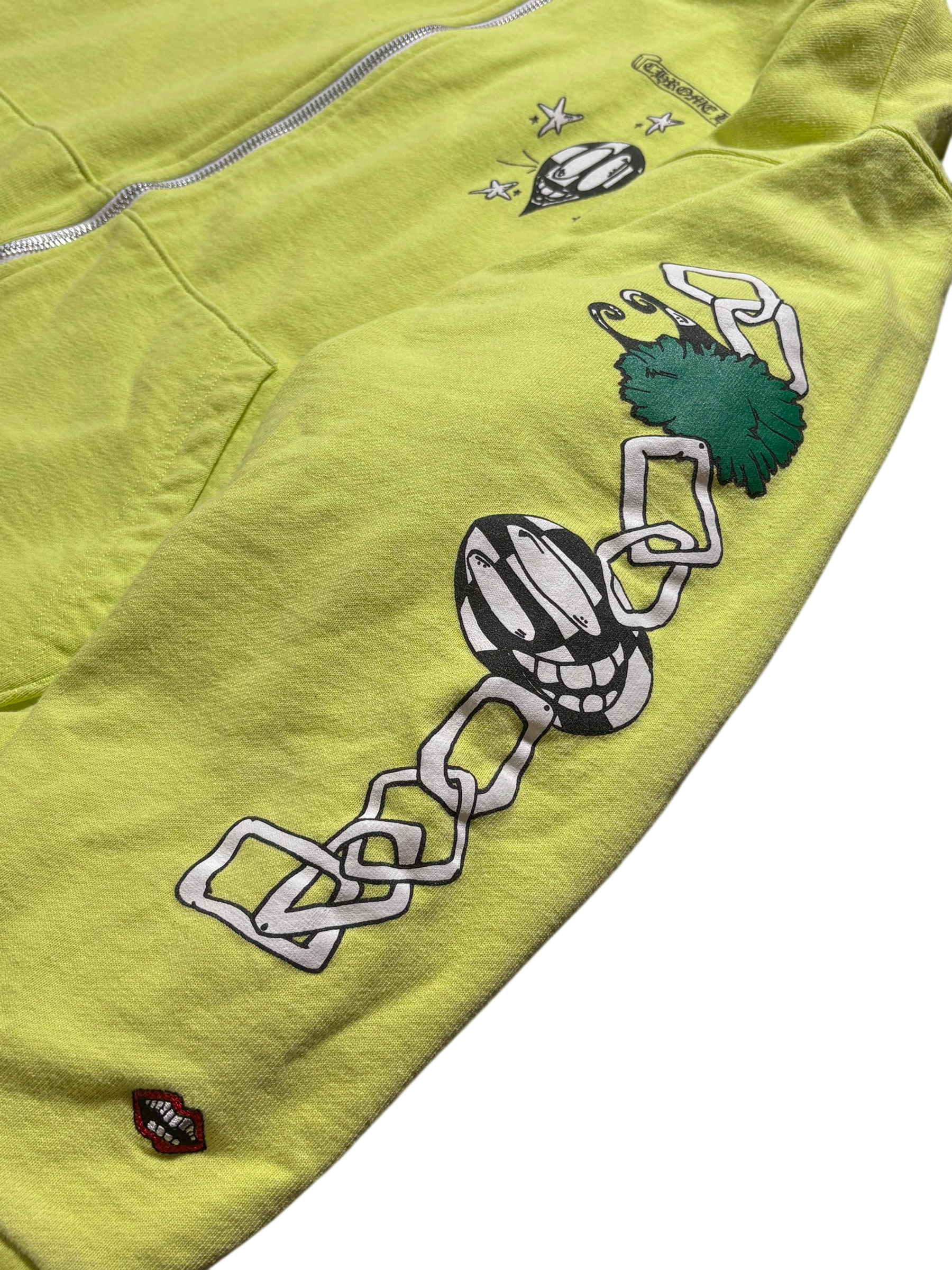 Chrome Hearts Matty Boy Link Thermal Zip Up Hoodie - Size Large