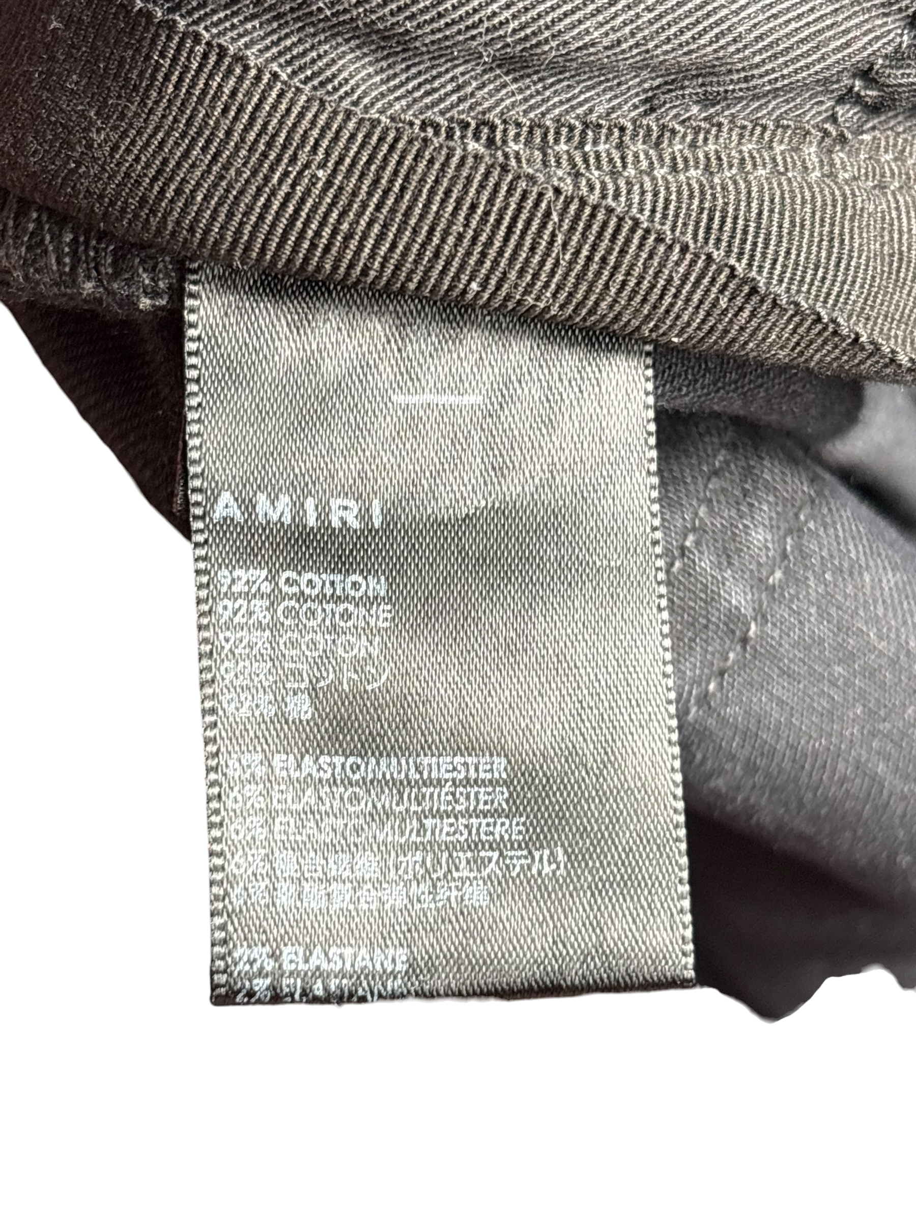 Amiri MX1 Brown Bandana Patch Black Jeans - Size 34