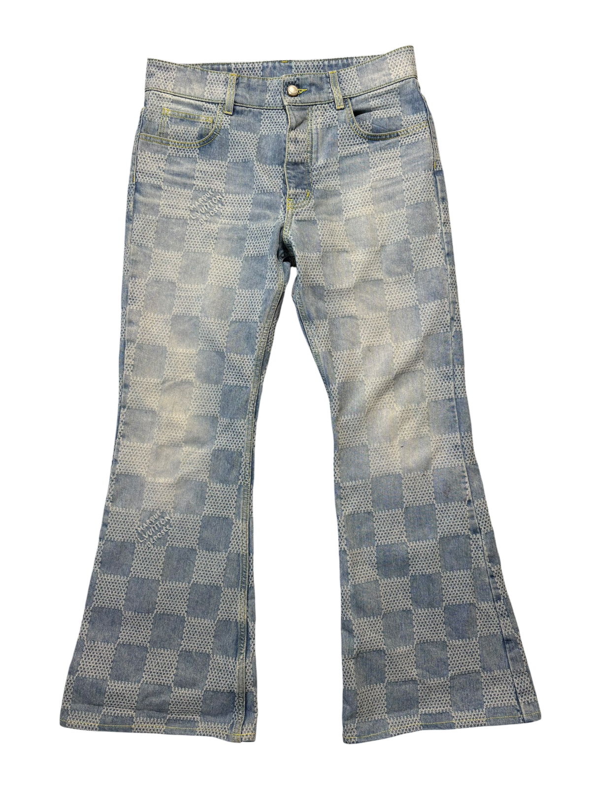 Louis Vuitton Damier Flare Jeans - Size 31