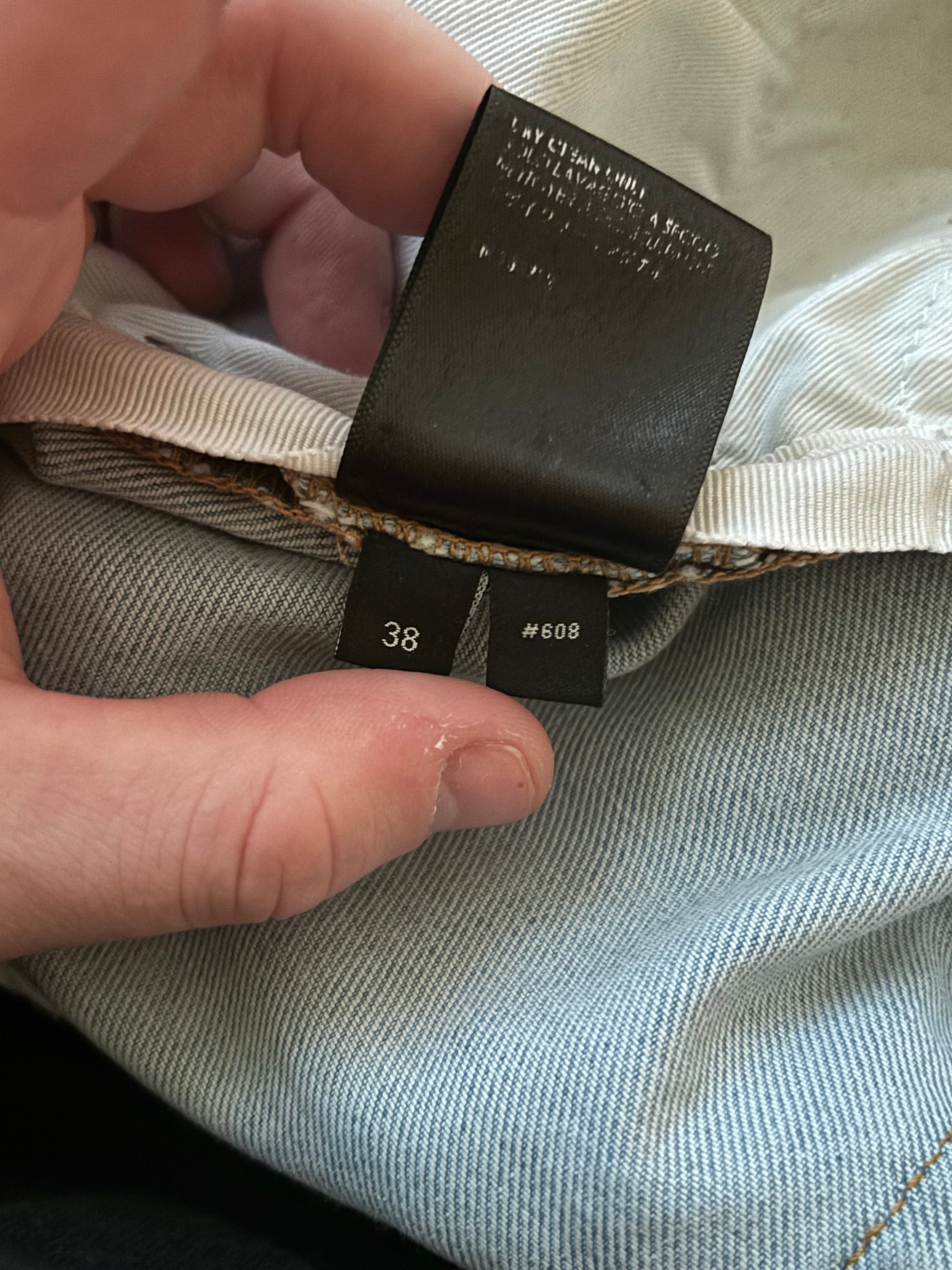 AMIRI MX1 Light Wash Floral Jeans - Size 38