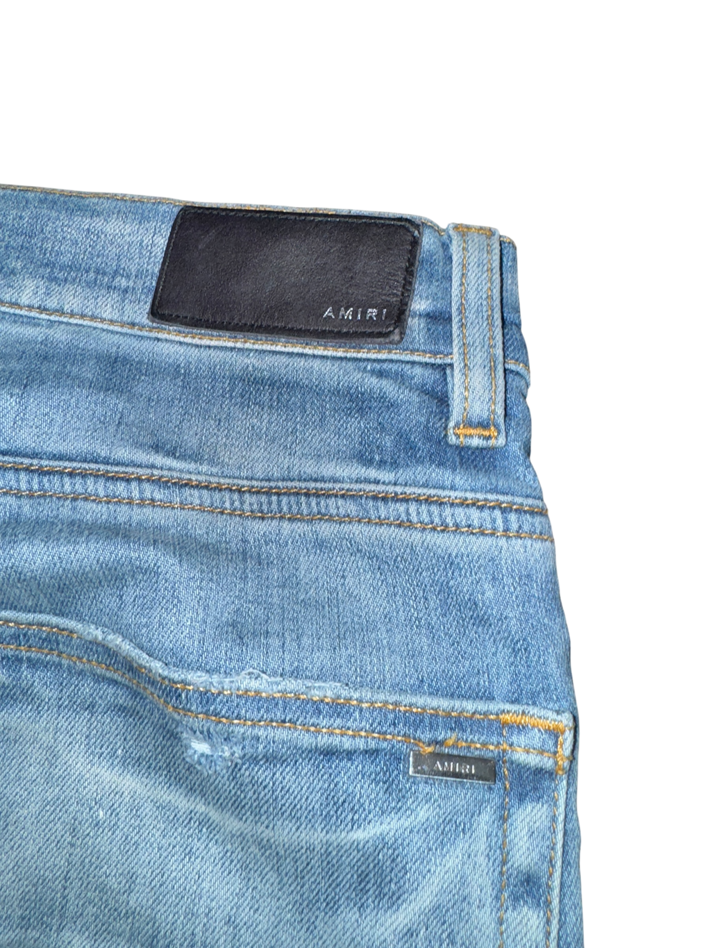 Amiri MX1 Light Wash Playboy Patch Jeans - 29