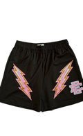 Eric Emanuel EE Shorts Dark Brown/Pink Bolt