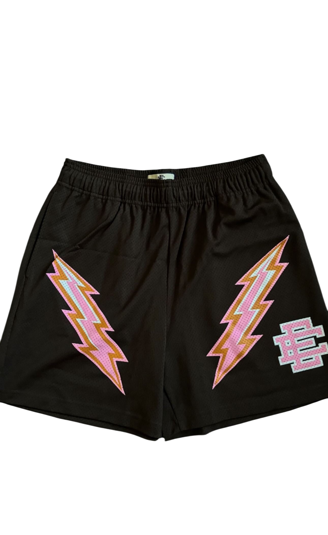 Eric Emanuel EE Shorts Dark Brown/Pink Bolt
