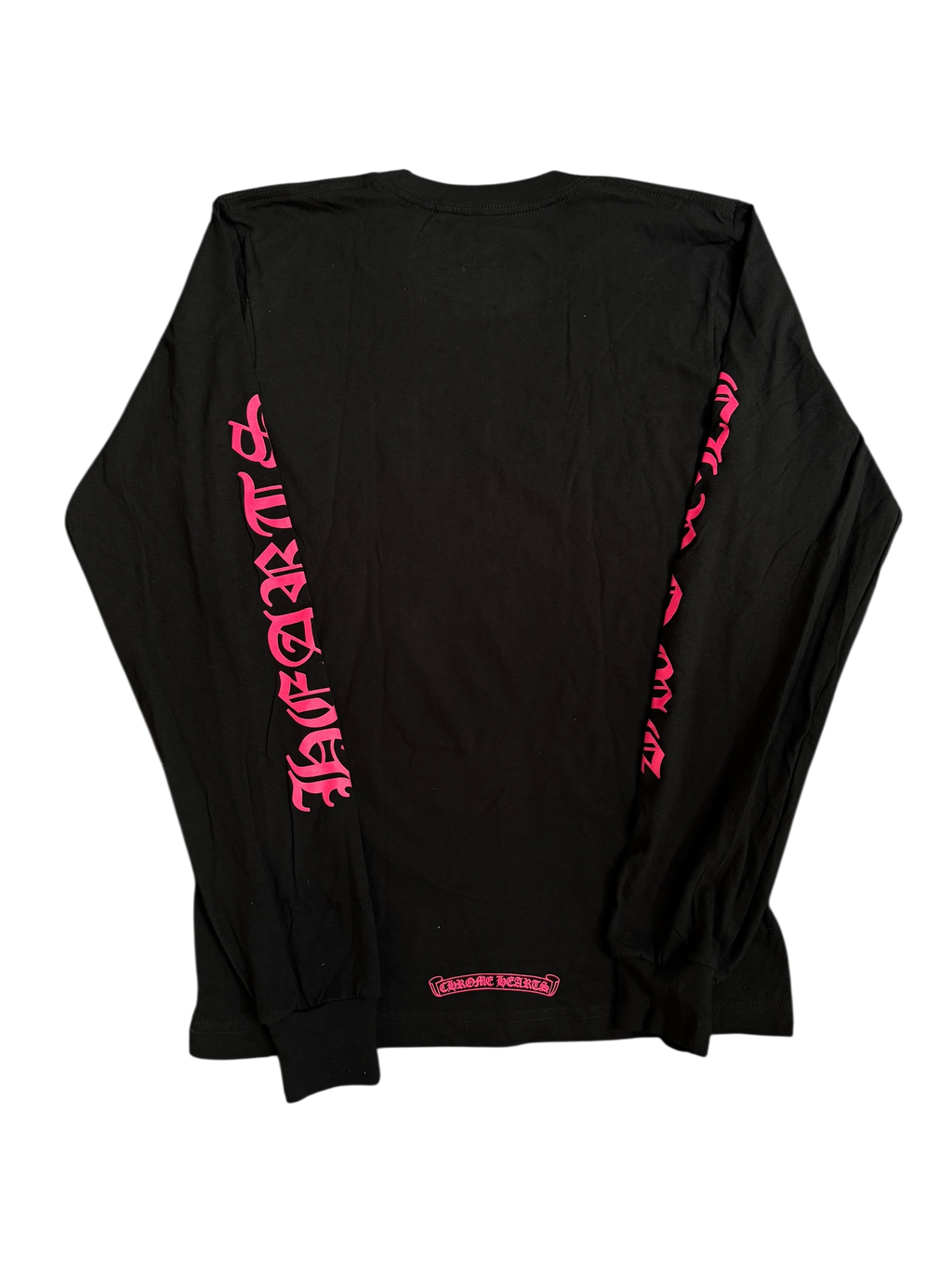 Chrome Hearts Neck Logo Pink/Black Longsleeve Shirt