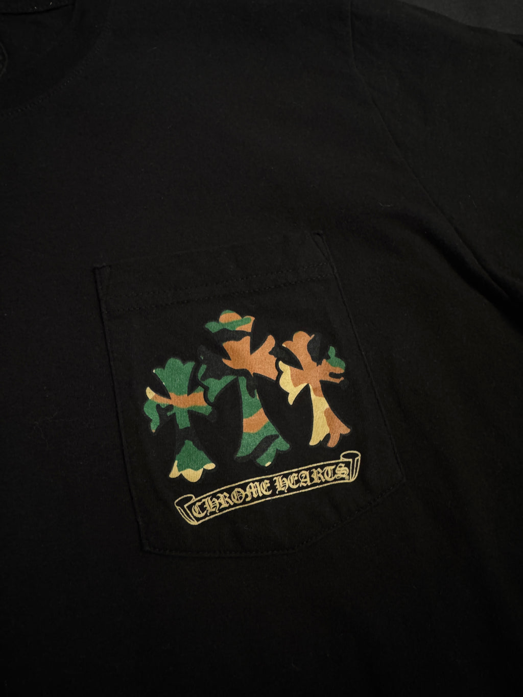 Chrome Hearts Camo Three Cross T-Shirt