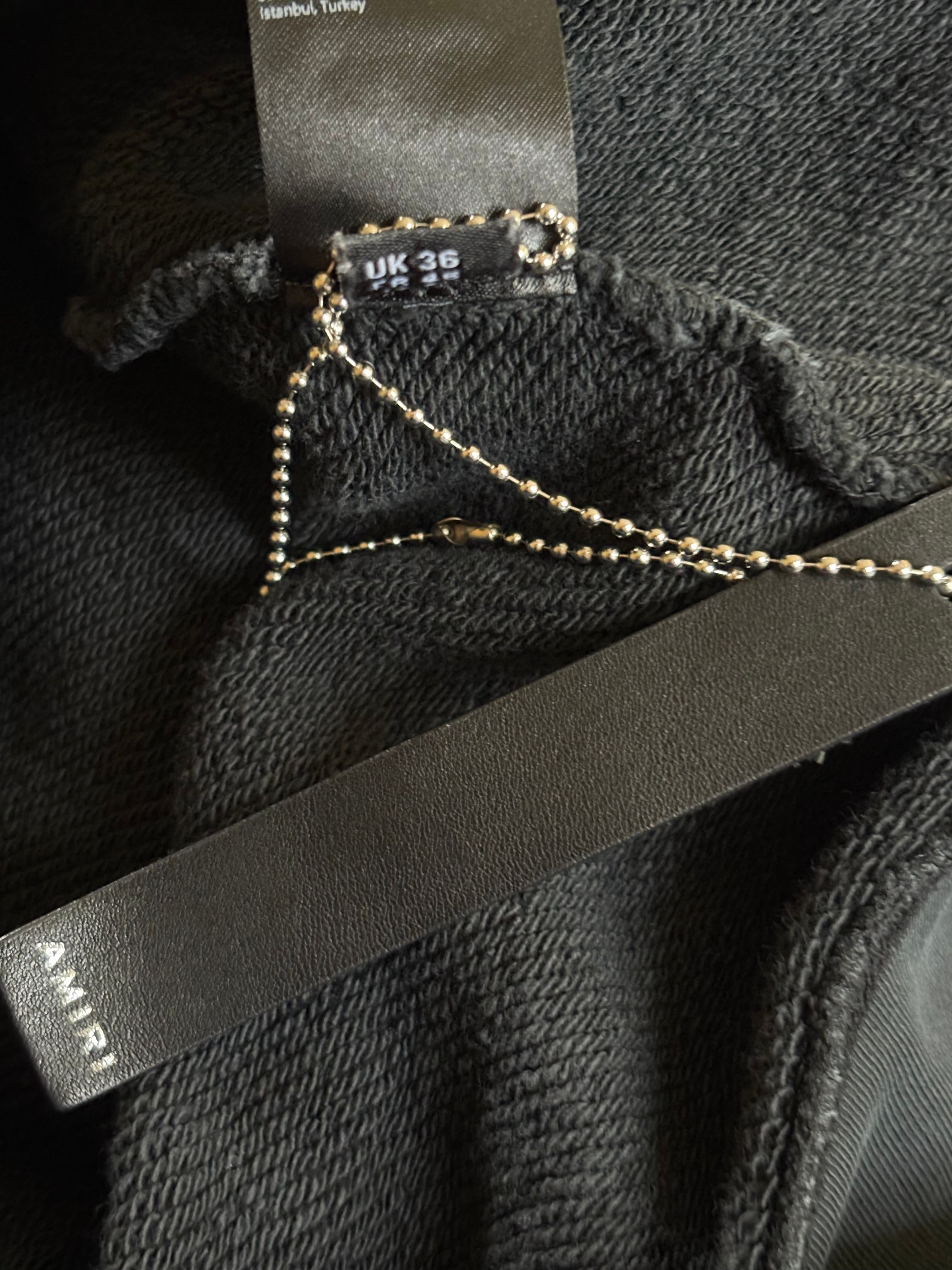 Amiri Crystals Oversized Zip-Up Hoodie - Size Small