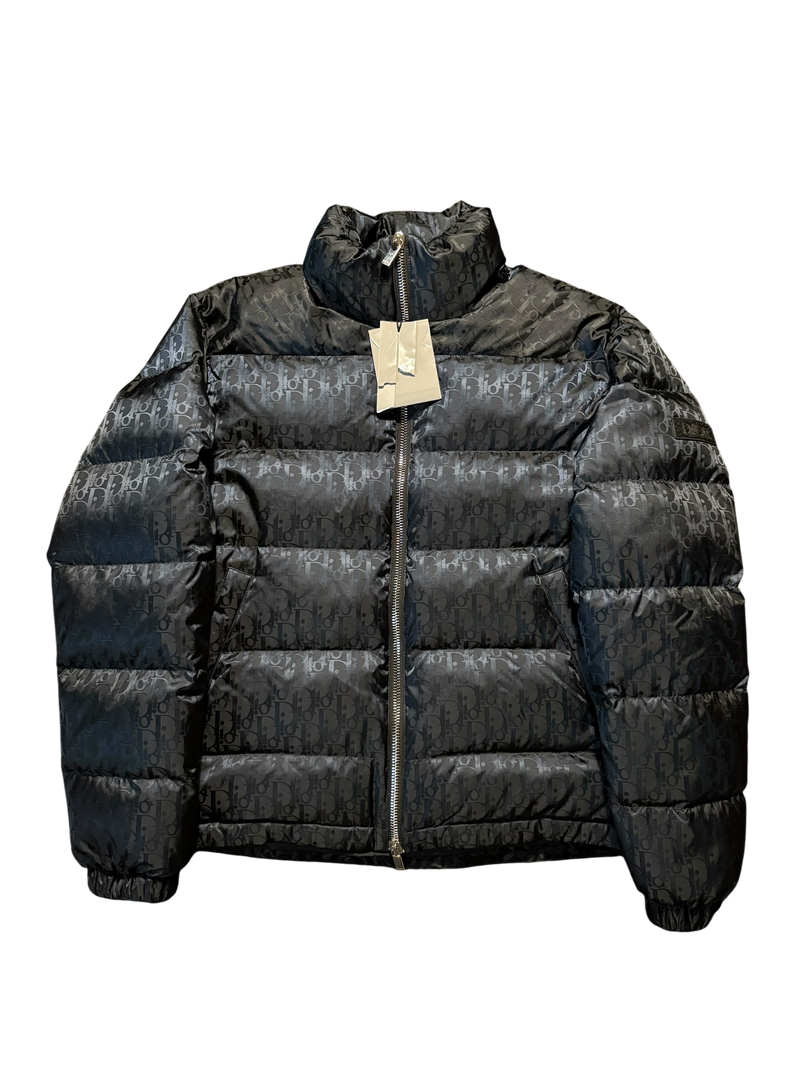 Dior Navy Oblique Puffer Jacket - Size 48