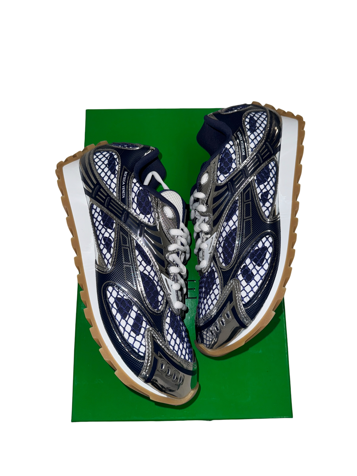 Bottega Veneta Orbit Sneaker Abyss/Silver