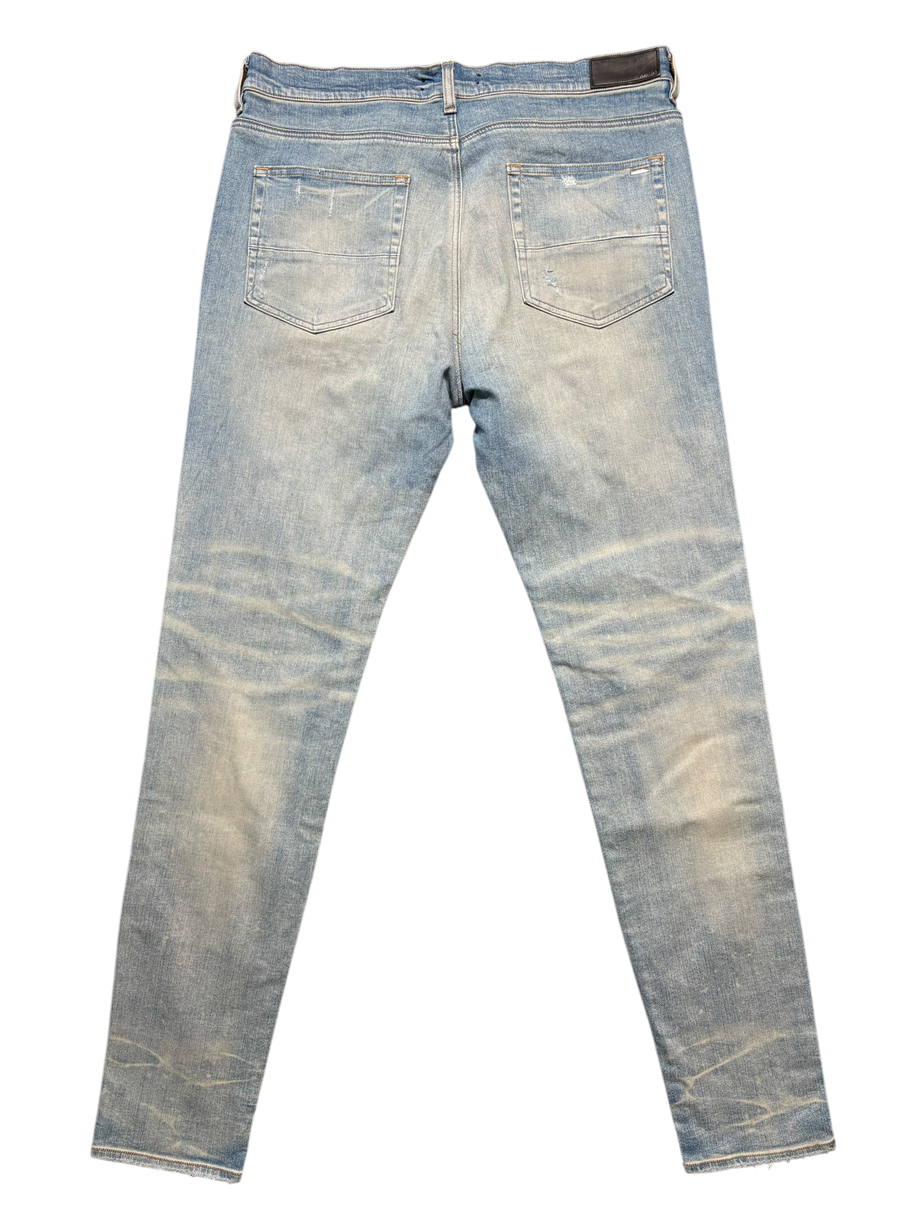 Amiri MX1 LightWash White Patch - Size 38