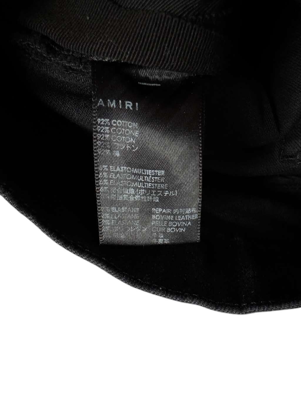 Amiri MX1 Black Purple Patch Jeans