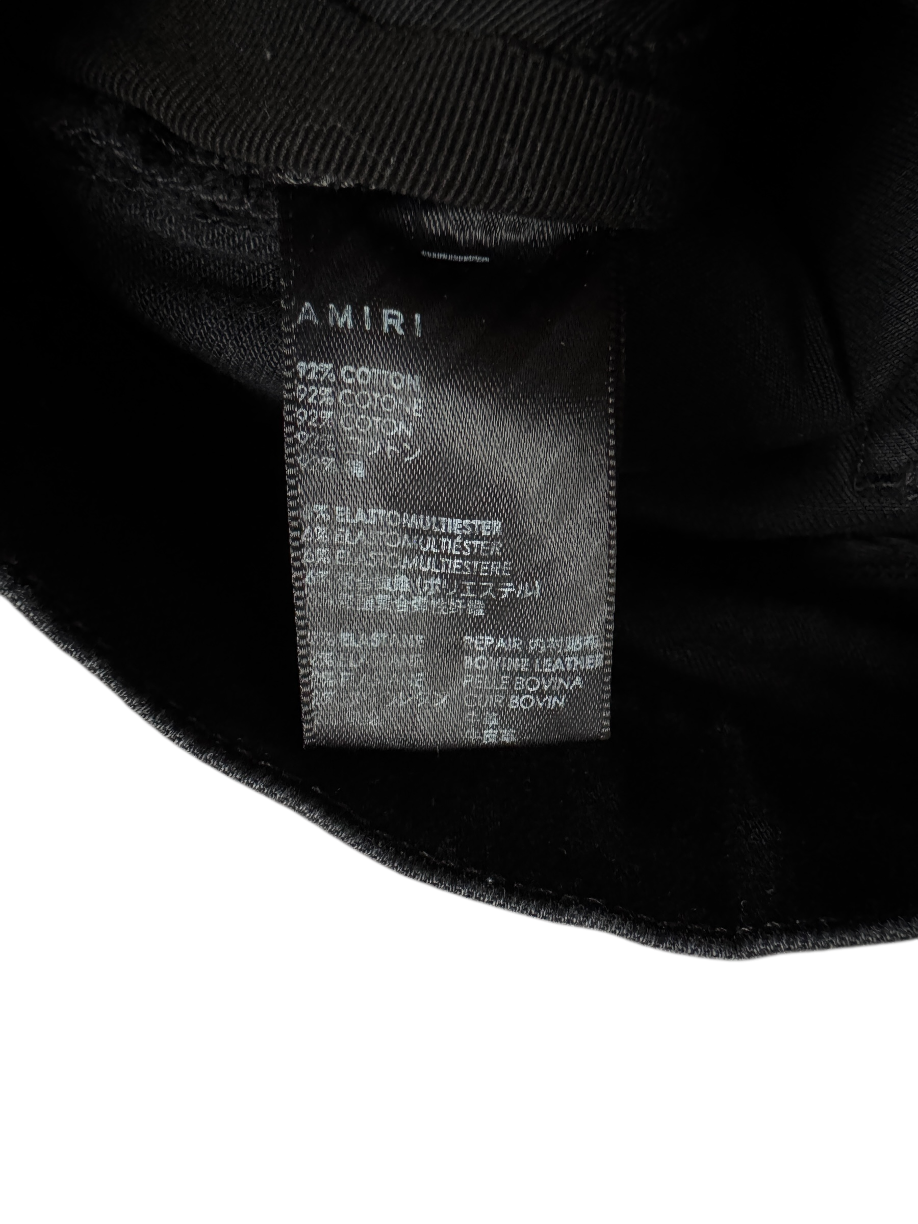Amiri MX1 Black Purple Patch Jeans