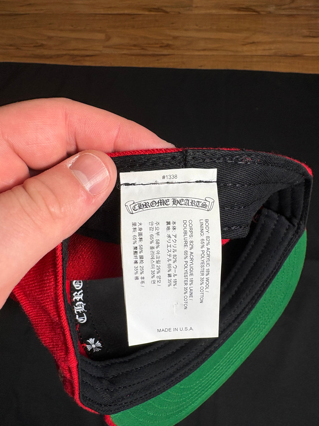 Chrome Hearts Red Love You Hat