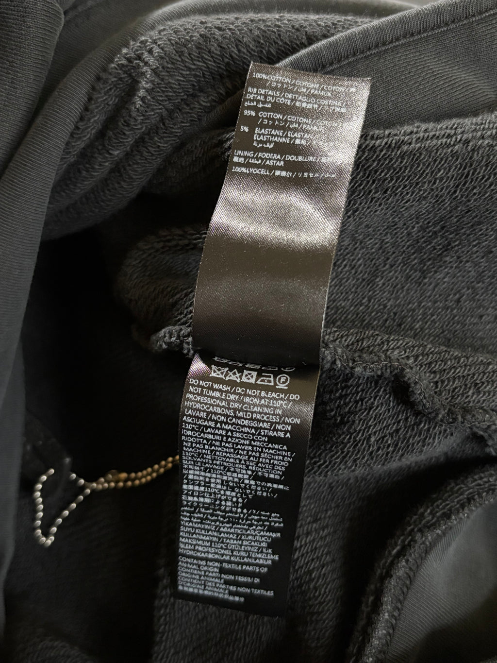 Amiri Crystals Oversized Zip-Up Hoodie - Size Small
