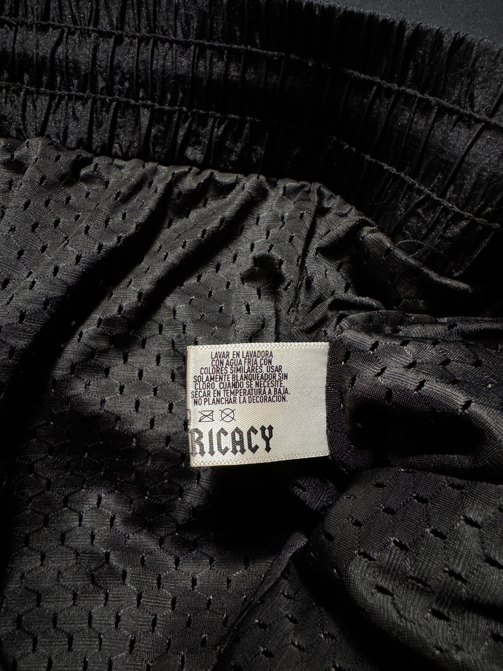 Lost Intricacy Black Nylon Shorts