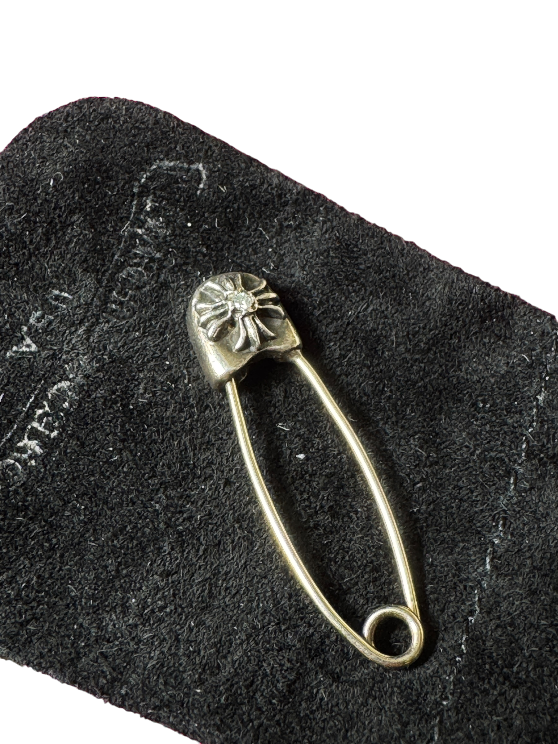 Chrome Hearts Diamond Safety Pin