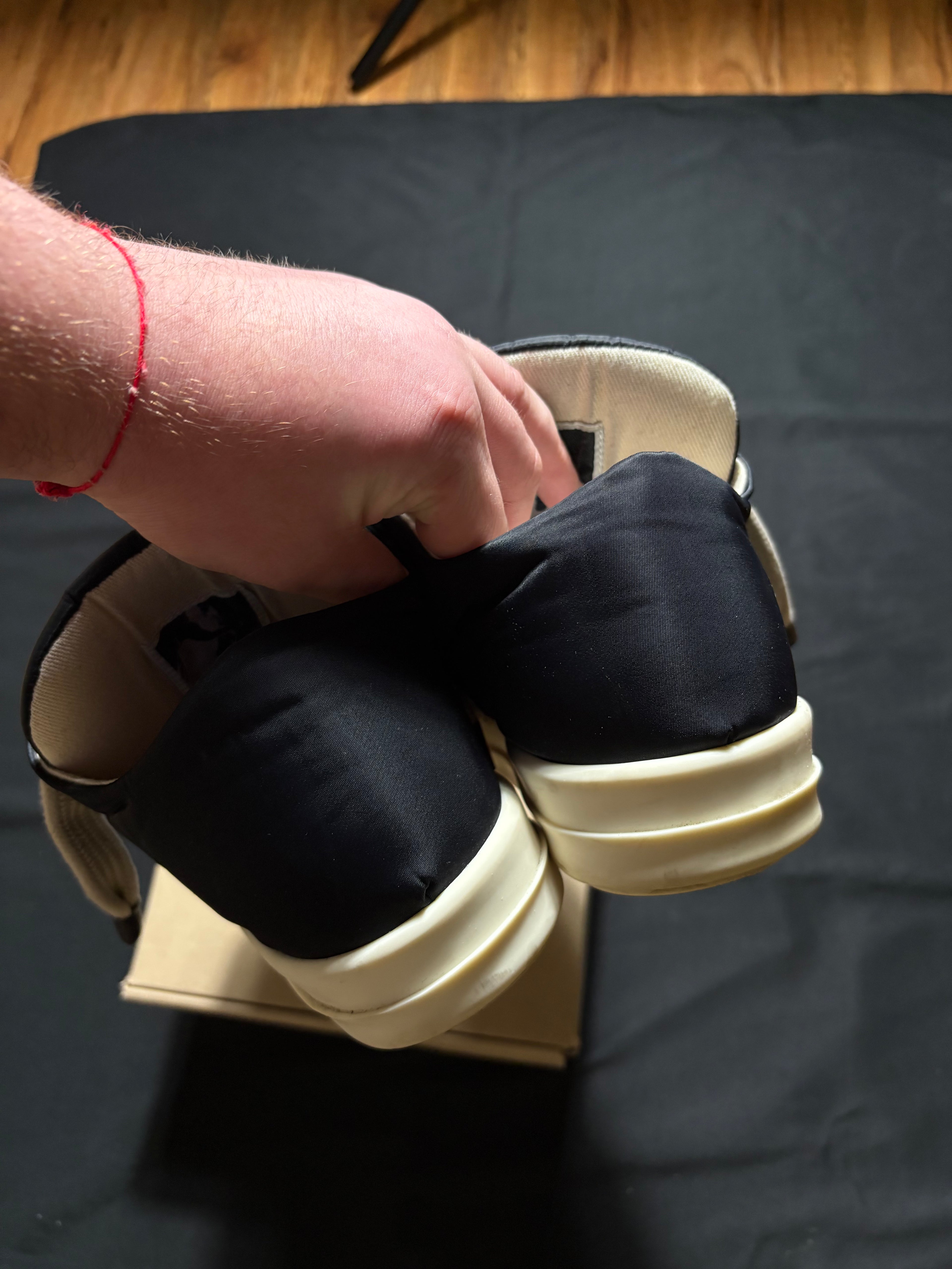 Rick Owens Jumbo Lace Puffer Low Sneakers 43