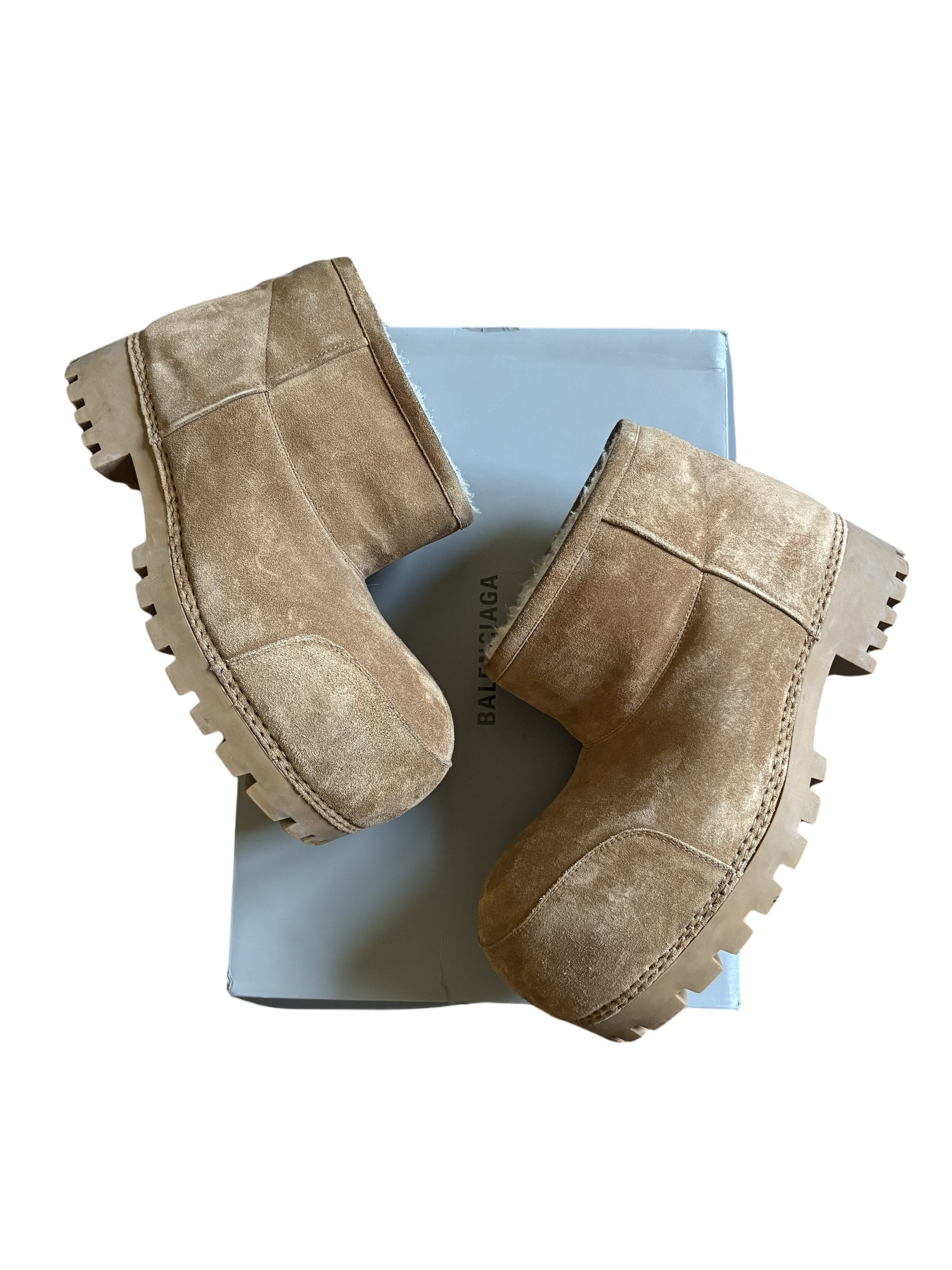 Balenciaga Alaska Suede Ankle Boots