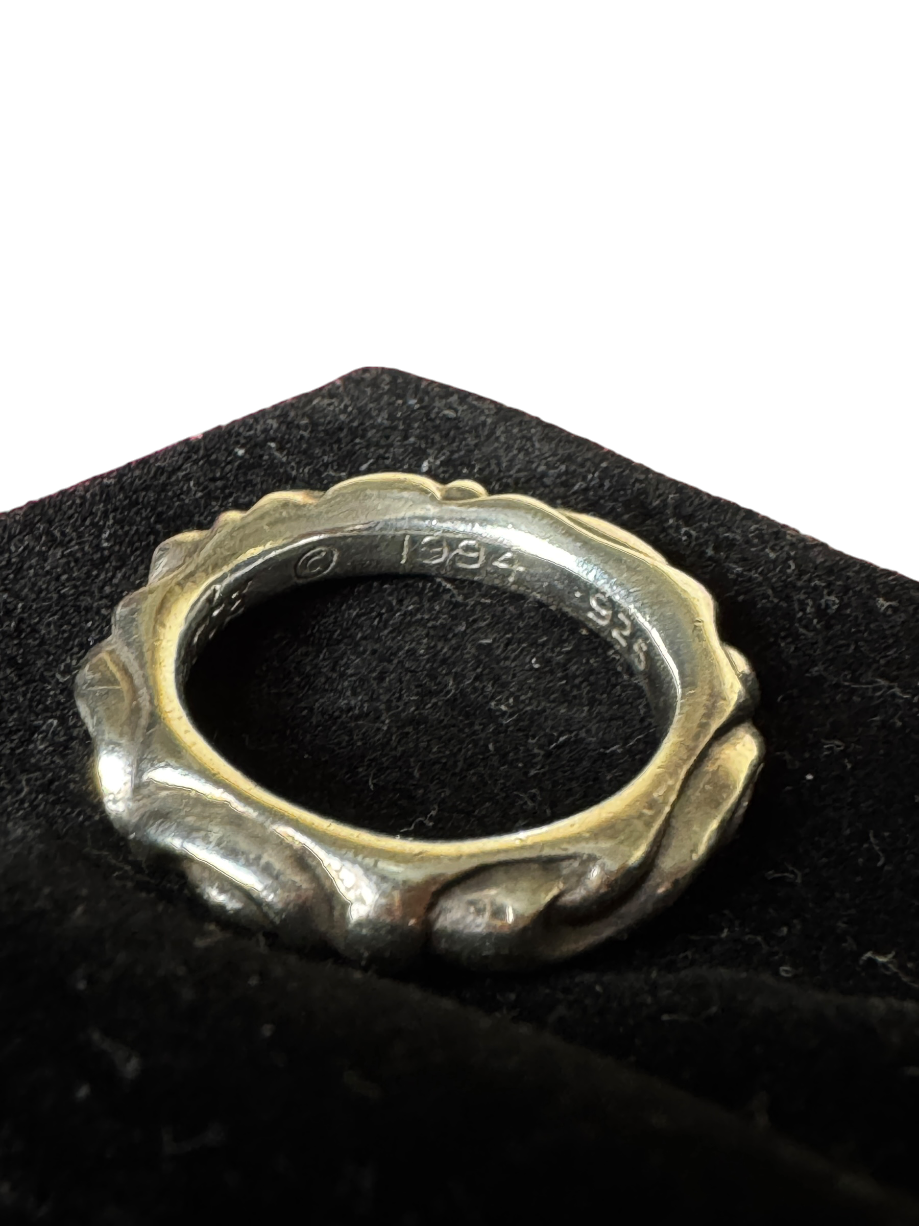 Chrome Hearts Scroll Band Ring