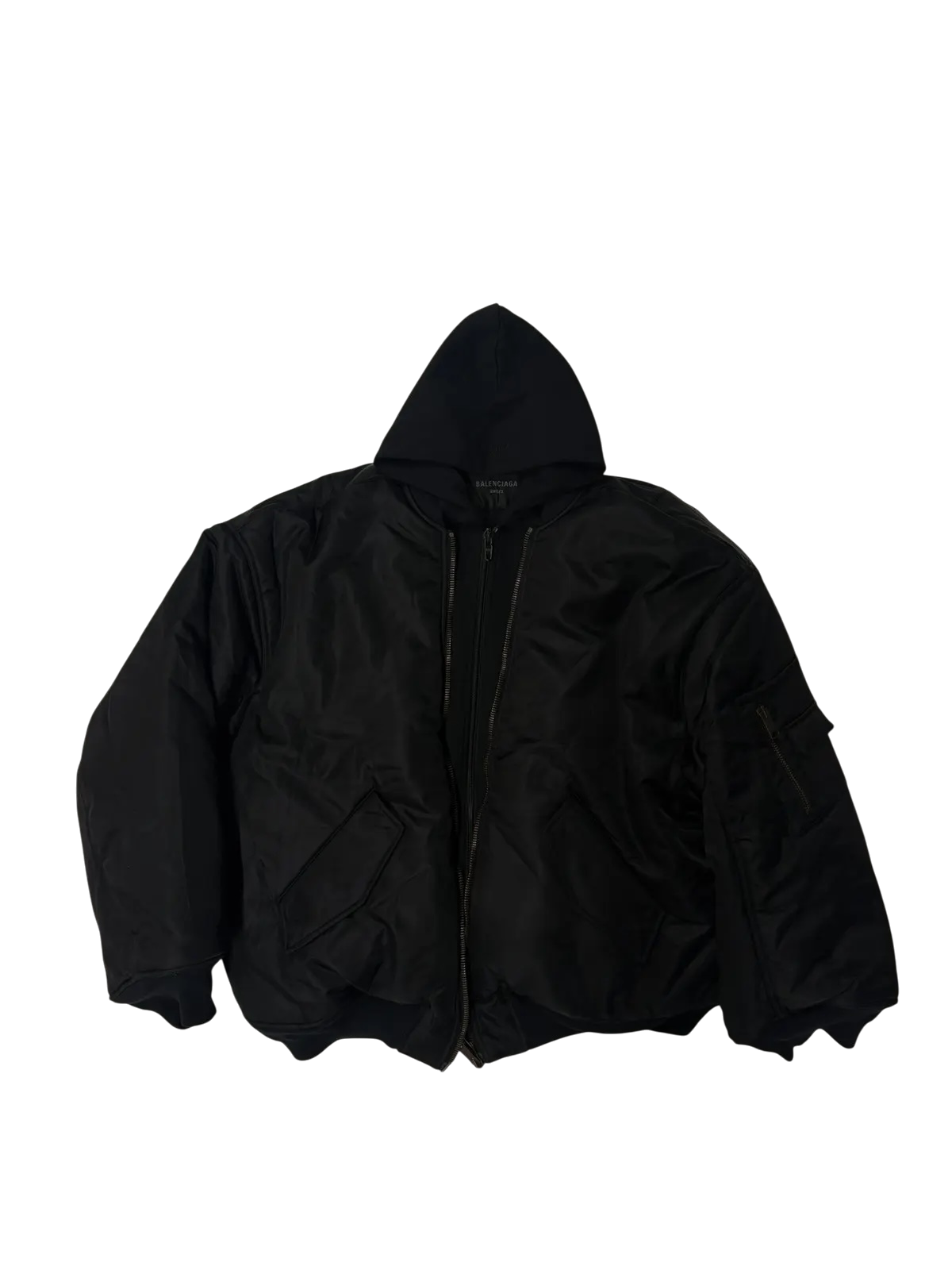 Balenciaga SS23 Demna All In Hoodie / Nylon Bomber Jacket