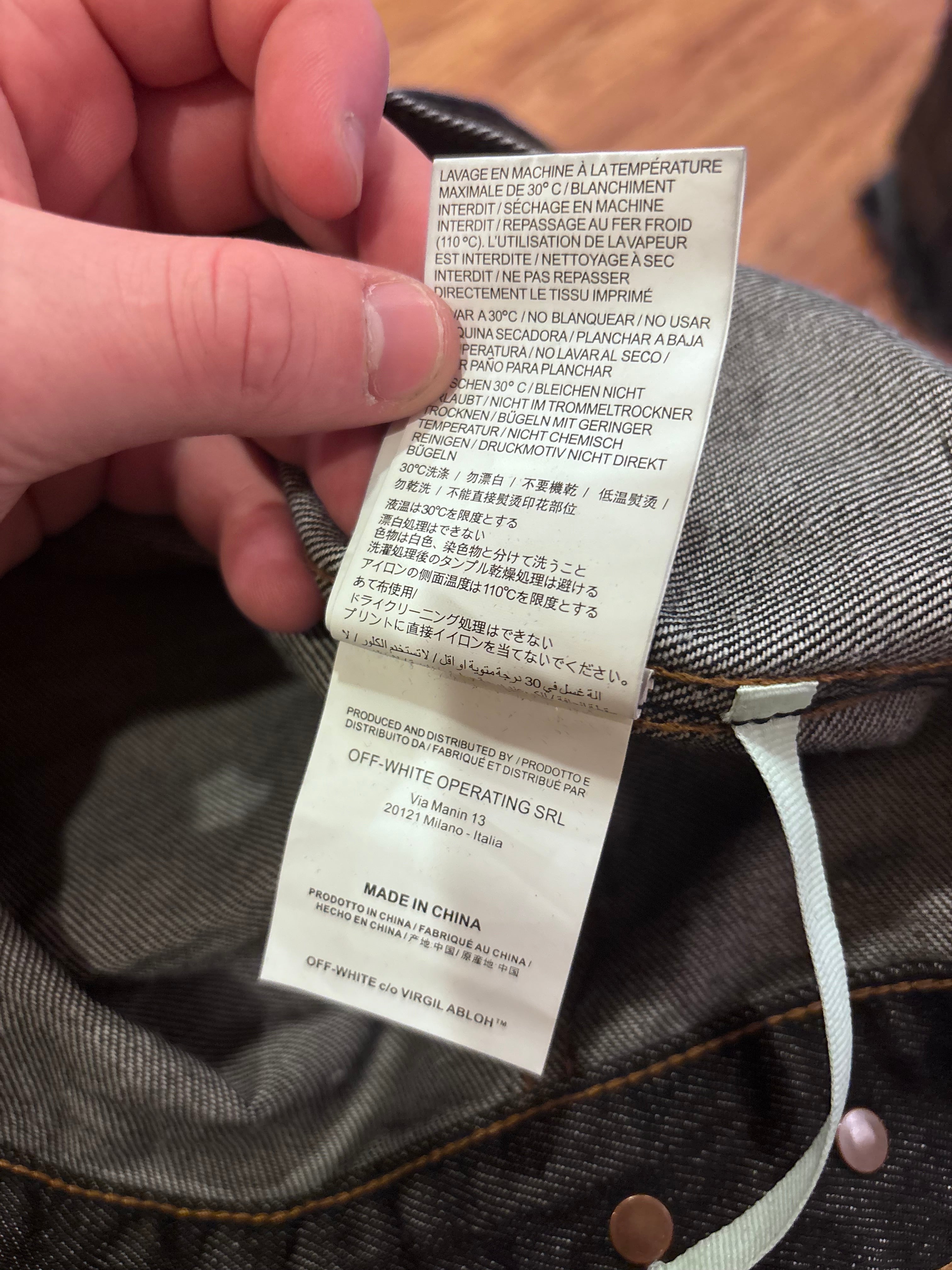 Off-White Arrow Jean Jacket Size M