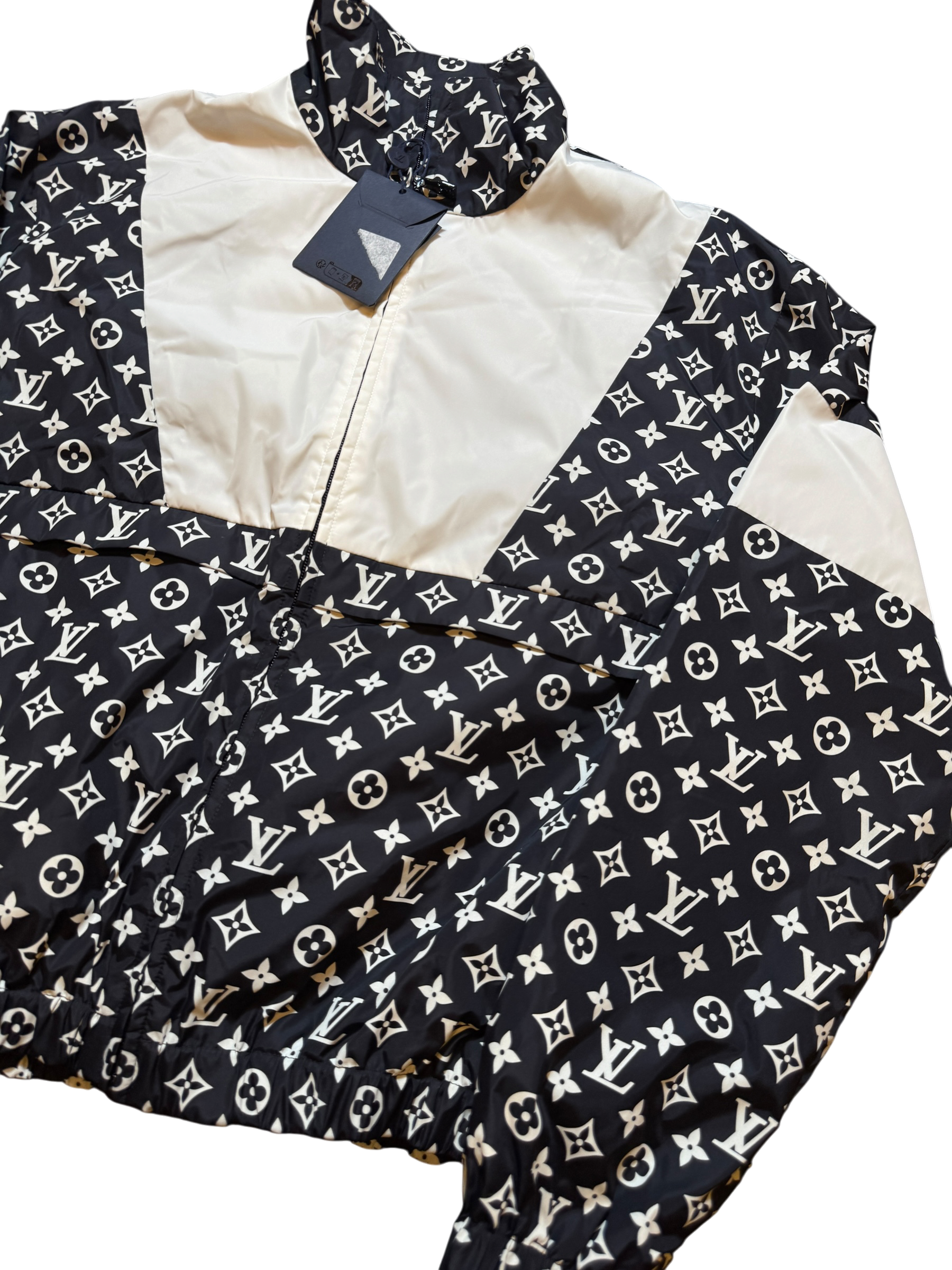 Louis Vuitton Monogram Nylon Windbreaker Jacket - Size 48