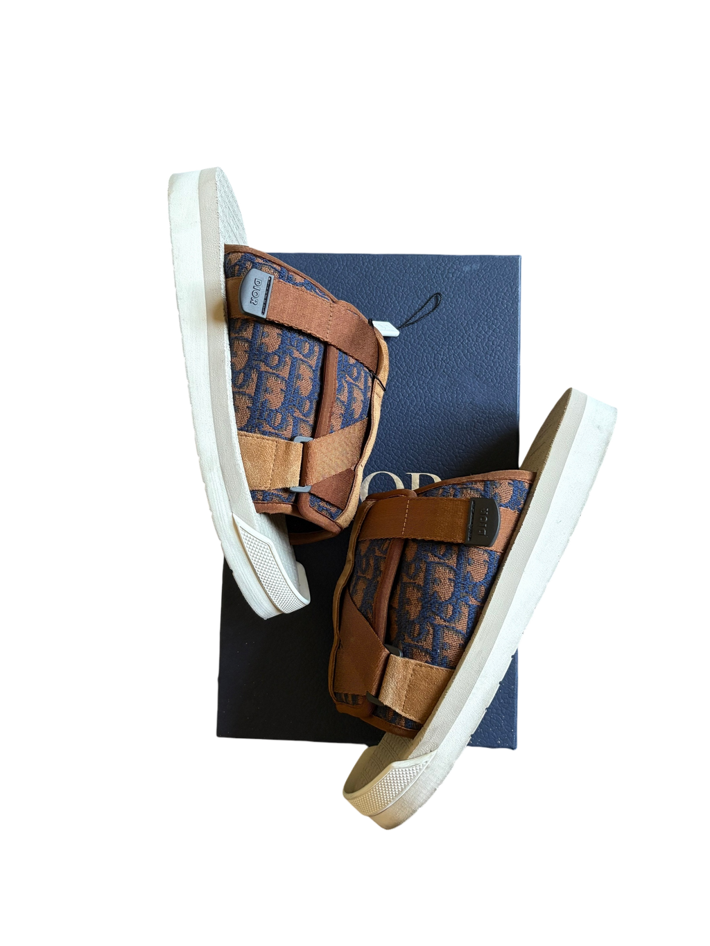 Dior Alpha Slide Brown Navy