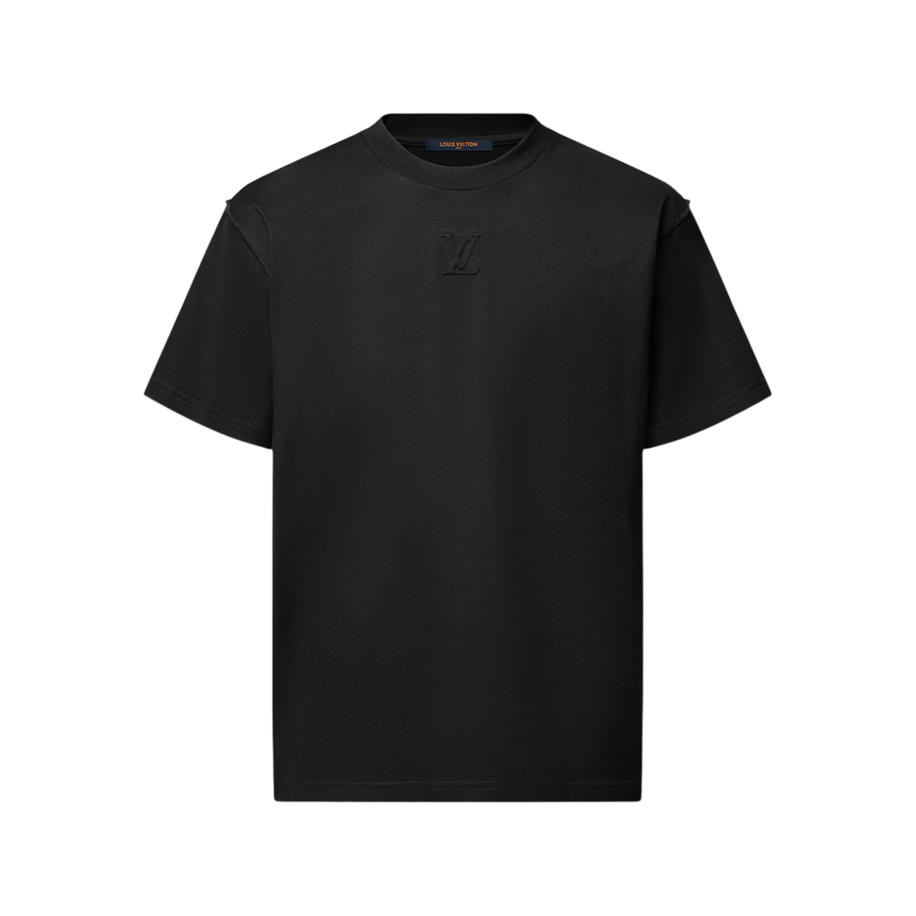Louis Vuitton Embossed LV T-Shirt Black - Size S