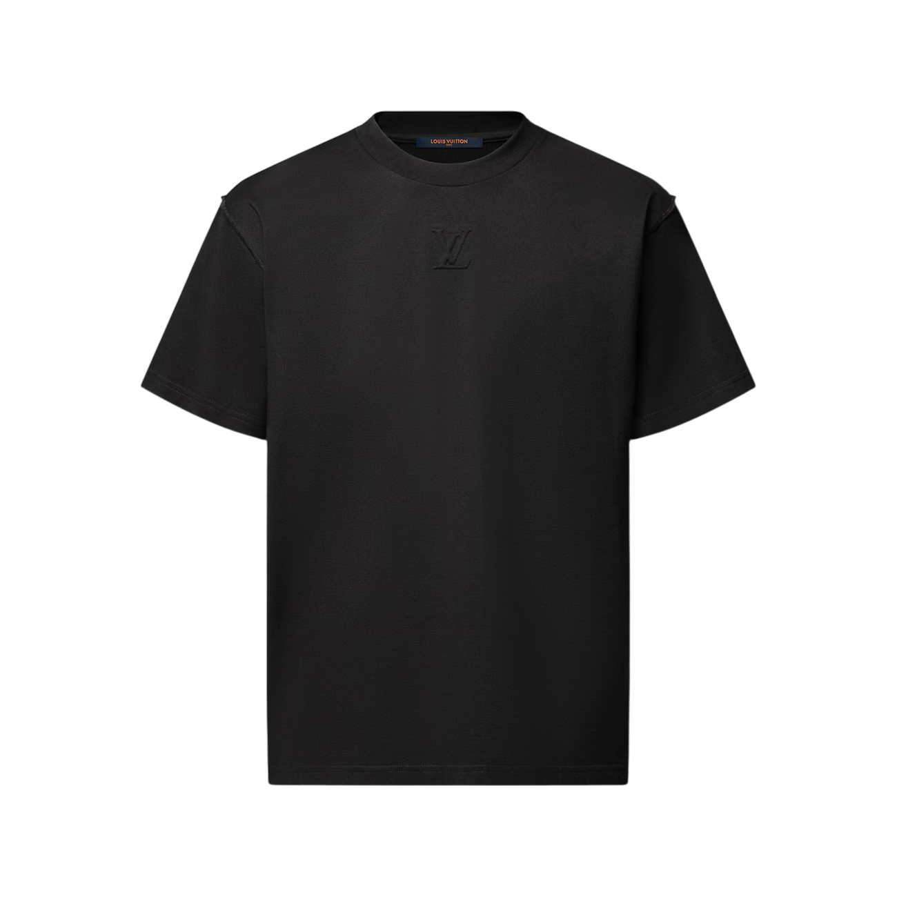 Louis Vuitton Embossed LV T-Shirt Black - Size S