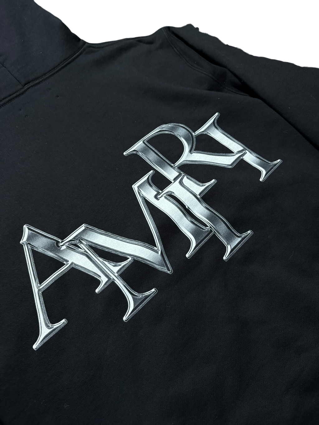 Amiri Metallic Logo Pullover Hoodie - Size XXXL