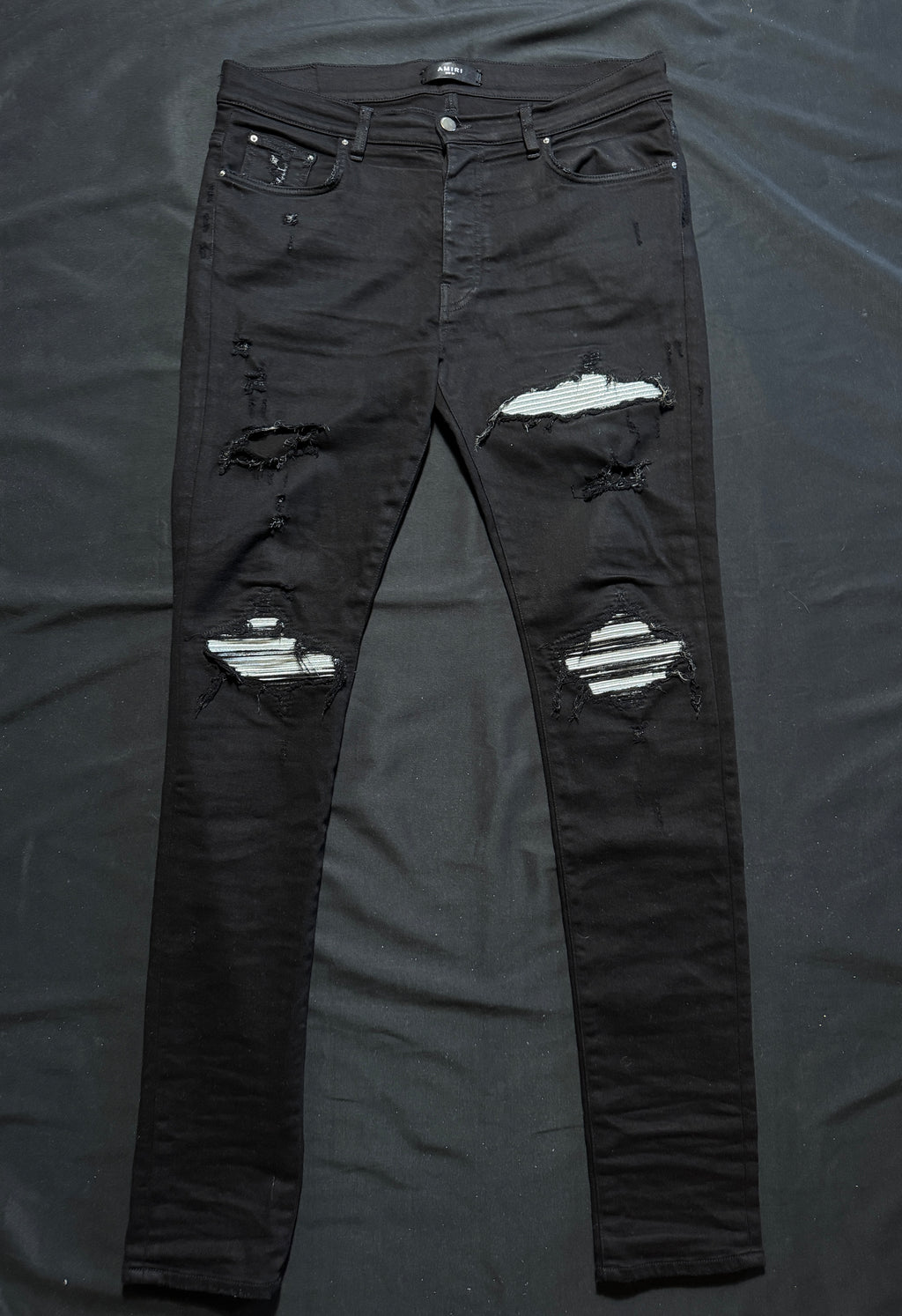 Amiri MX1 Black Silver Patch