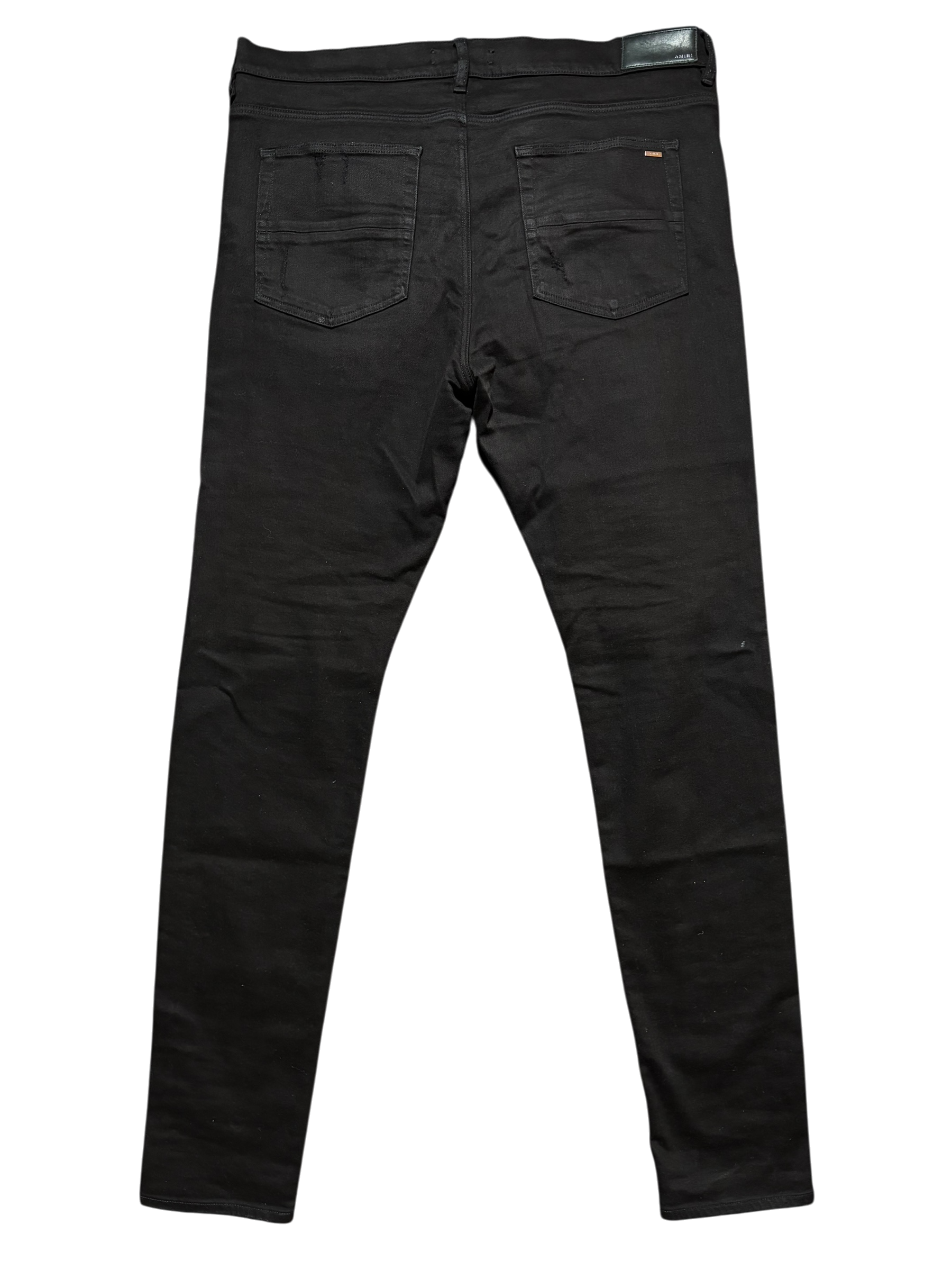 Amiri MX1 Black Patch Jeans - Size 40