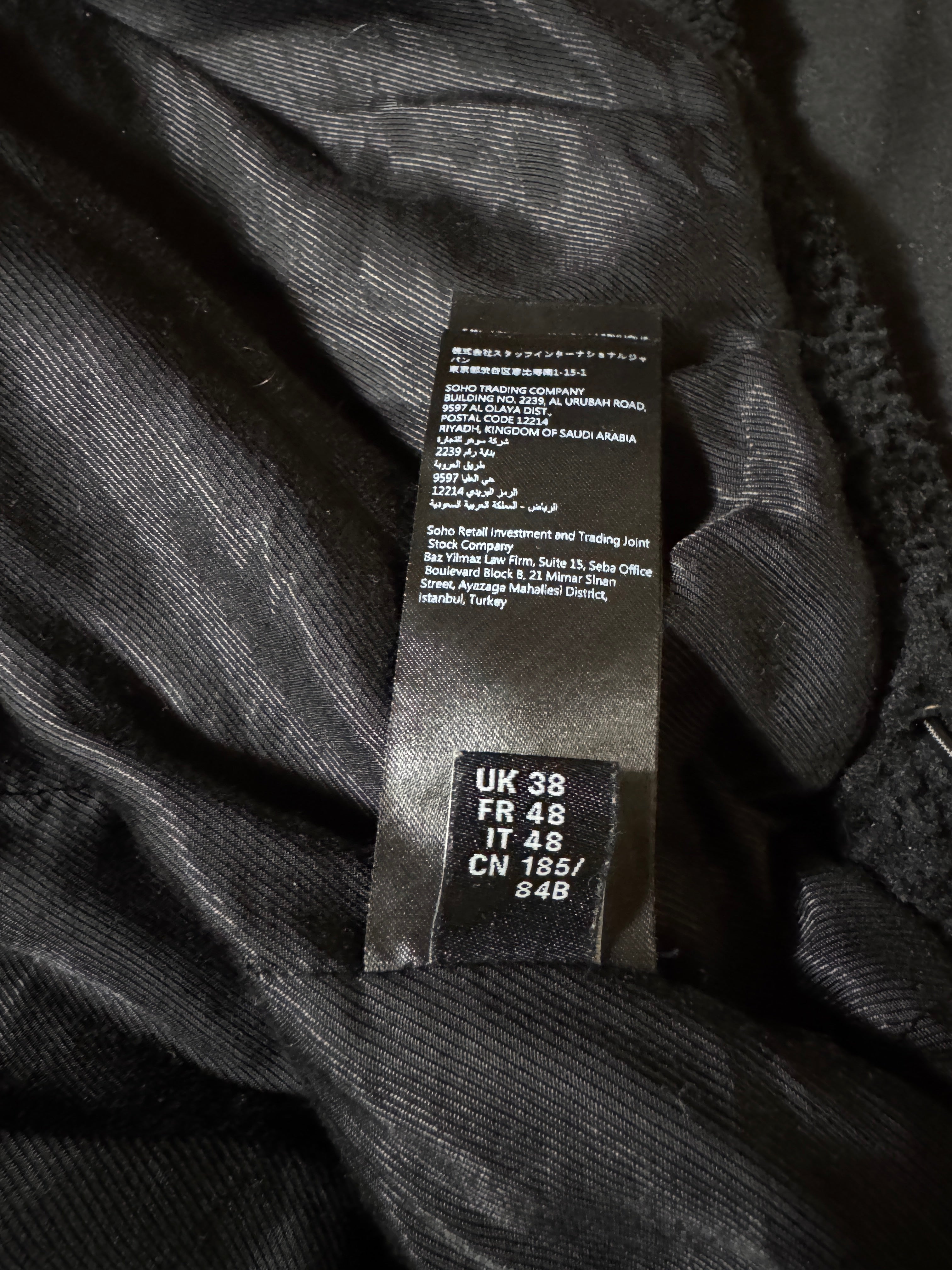 Amiri Bones Sherpa Fleece Zip Up Jacket Black