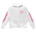 Chrome Hearts Pink/White Floral Horseshoe Pull Over Hoodie - Size XL