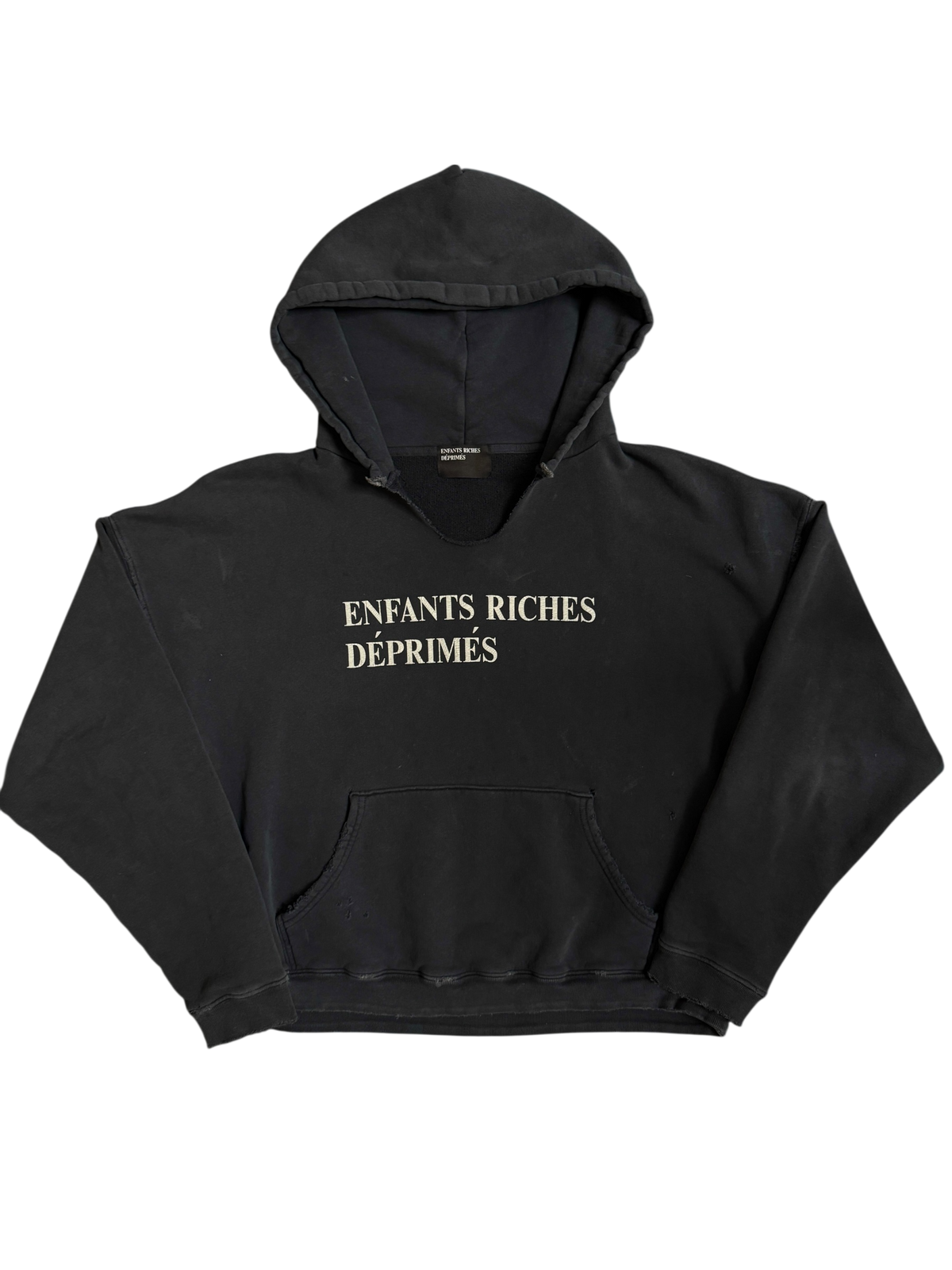 ERD Enfants Riches Déprimés Navy Classic Logo Hoodie - Small