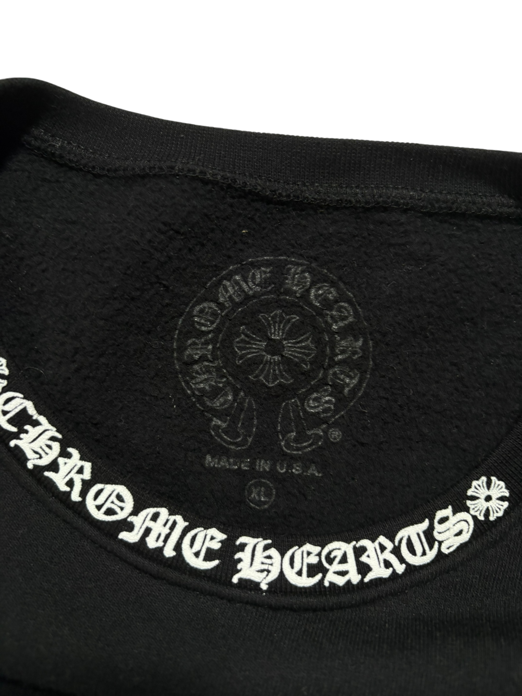 Chrome Hearts Neck Logo Crewneck - Size XL