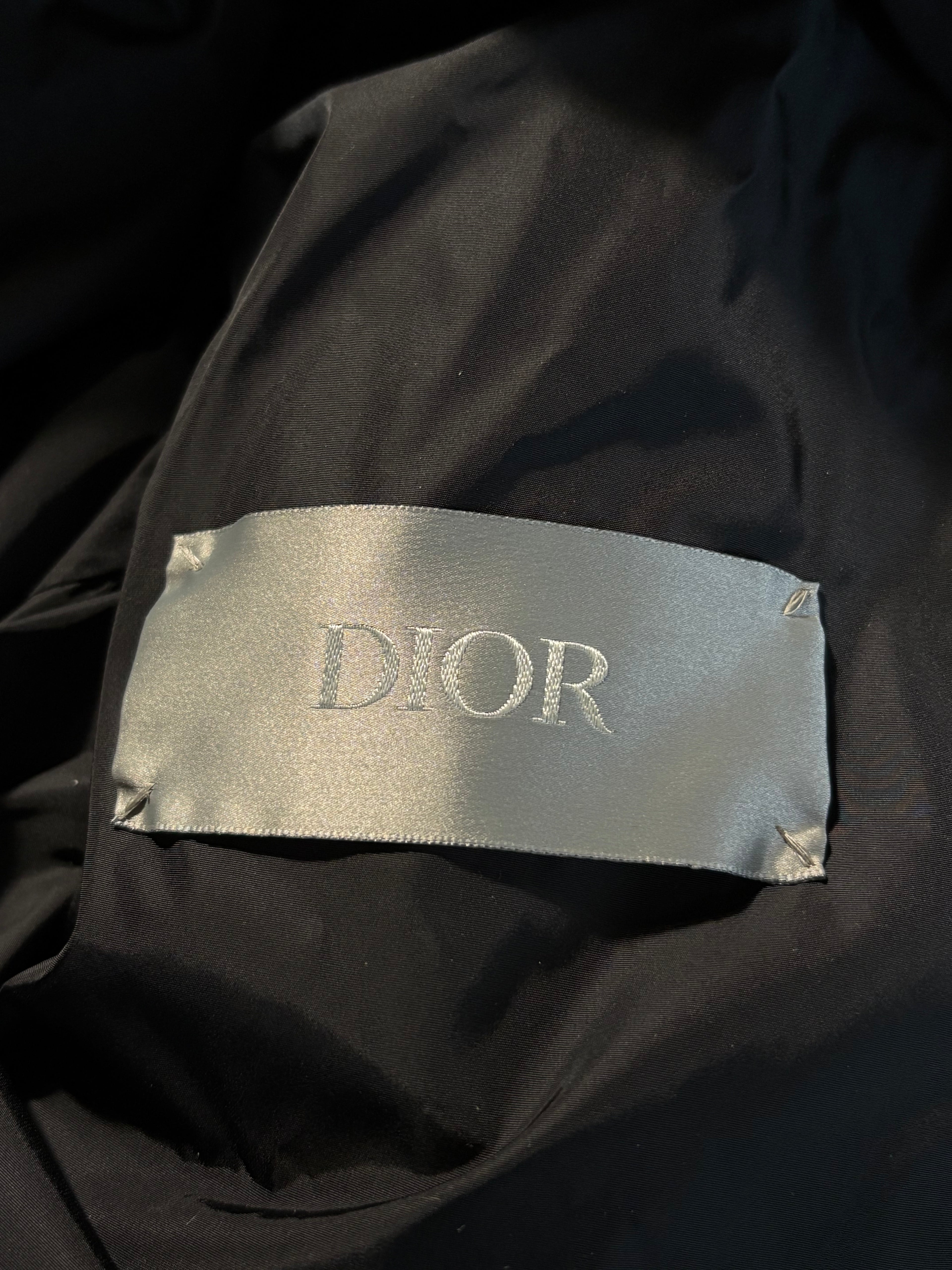 Dior Navy Oblique Puffer Vest - Size 52