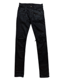 Amiri MX1 Waxed Black Jeans - Size 28