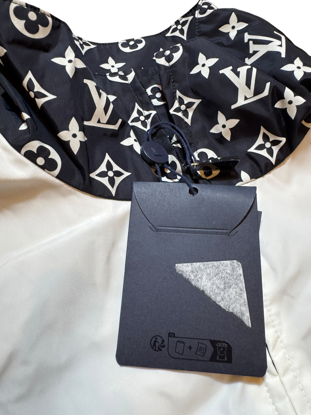 Louis Vuitton Monogram Nylon Windbreaker Jacket - Size 48