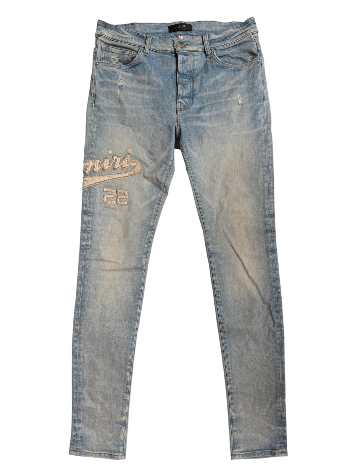 Amiri LightWash Jeans Old English