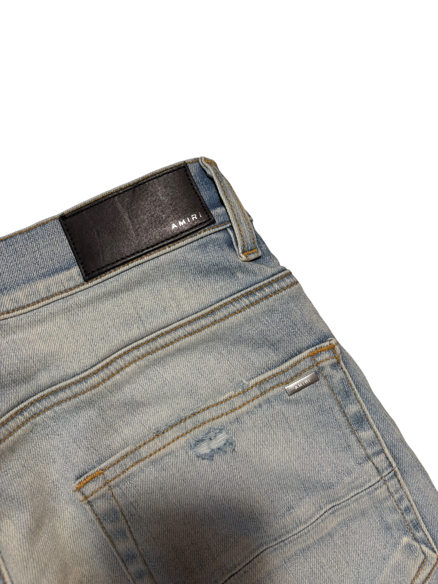 Amiri WaterColor Logo Jean