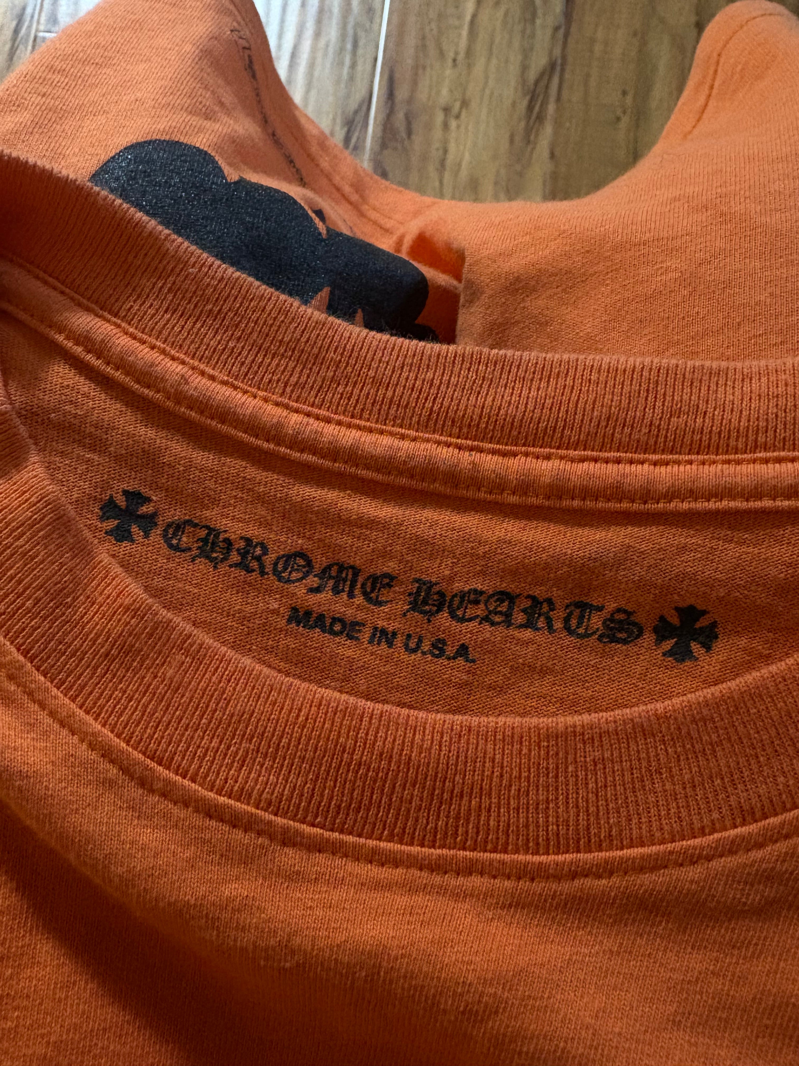 Chrome Hearts Orange Dagger Tee
