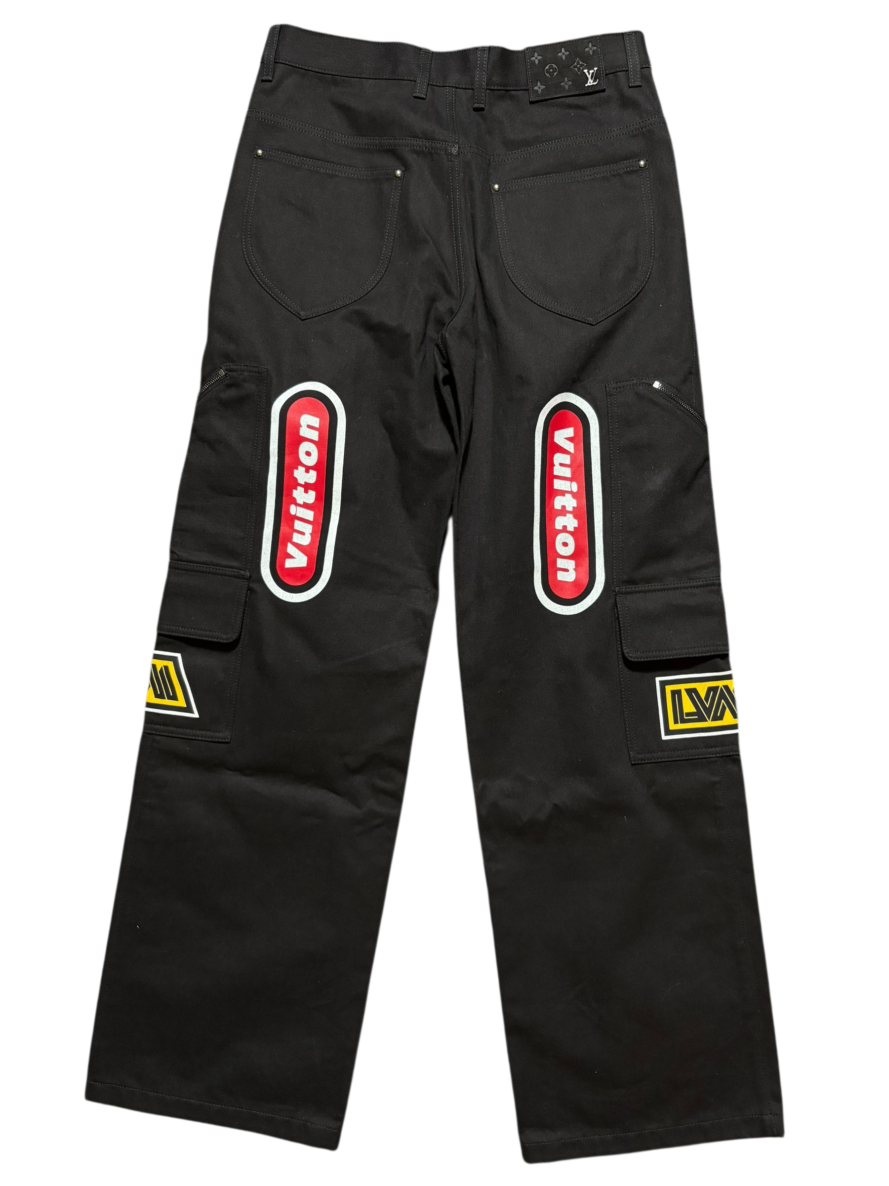 Louis Vuitton Graffiti Print Cargo Jeans