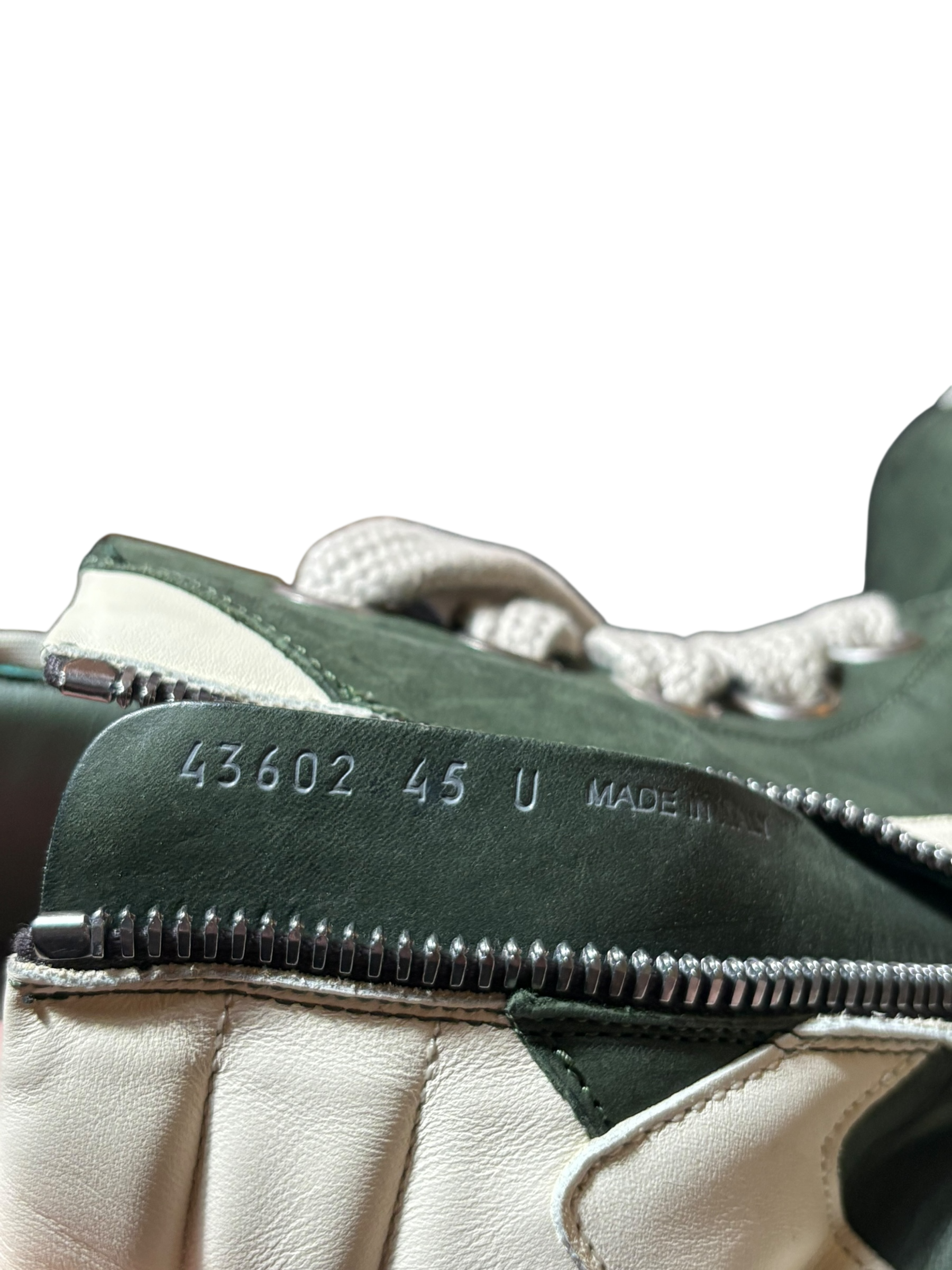 Rick Owens Green Jumbo Lace Geobasket Sneakers - 12