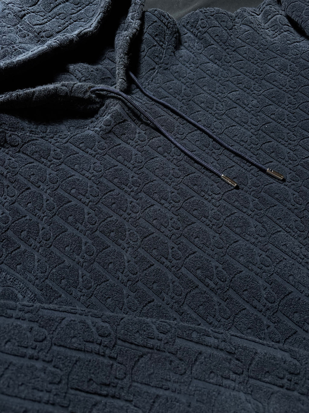 Dior Towel Hoodie Navy