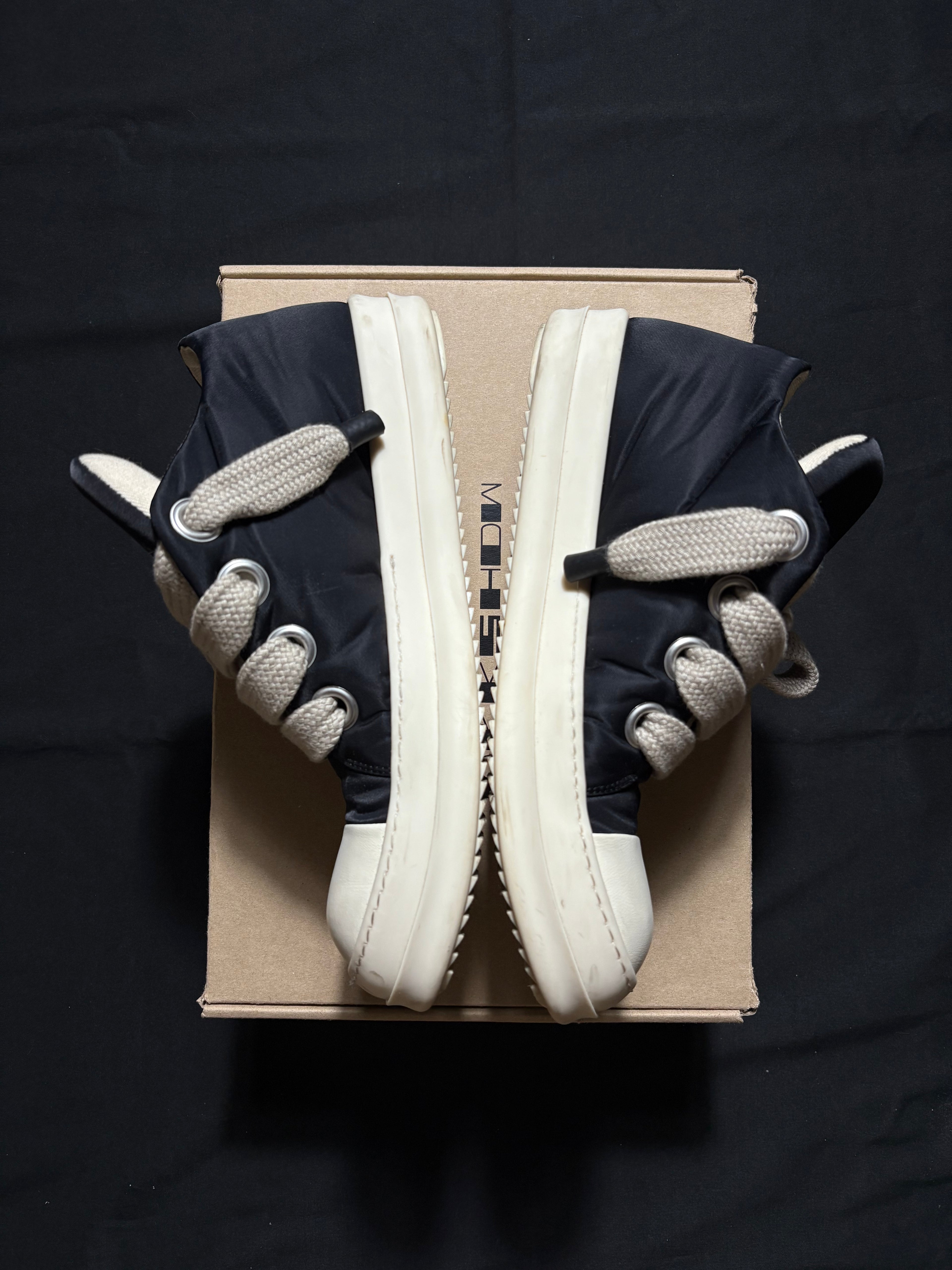 Rick Owens Jumbo Lace Puffer Low Sneakers 43