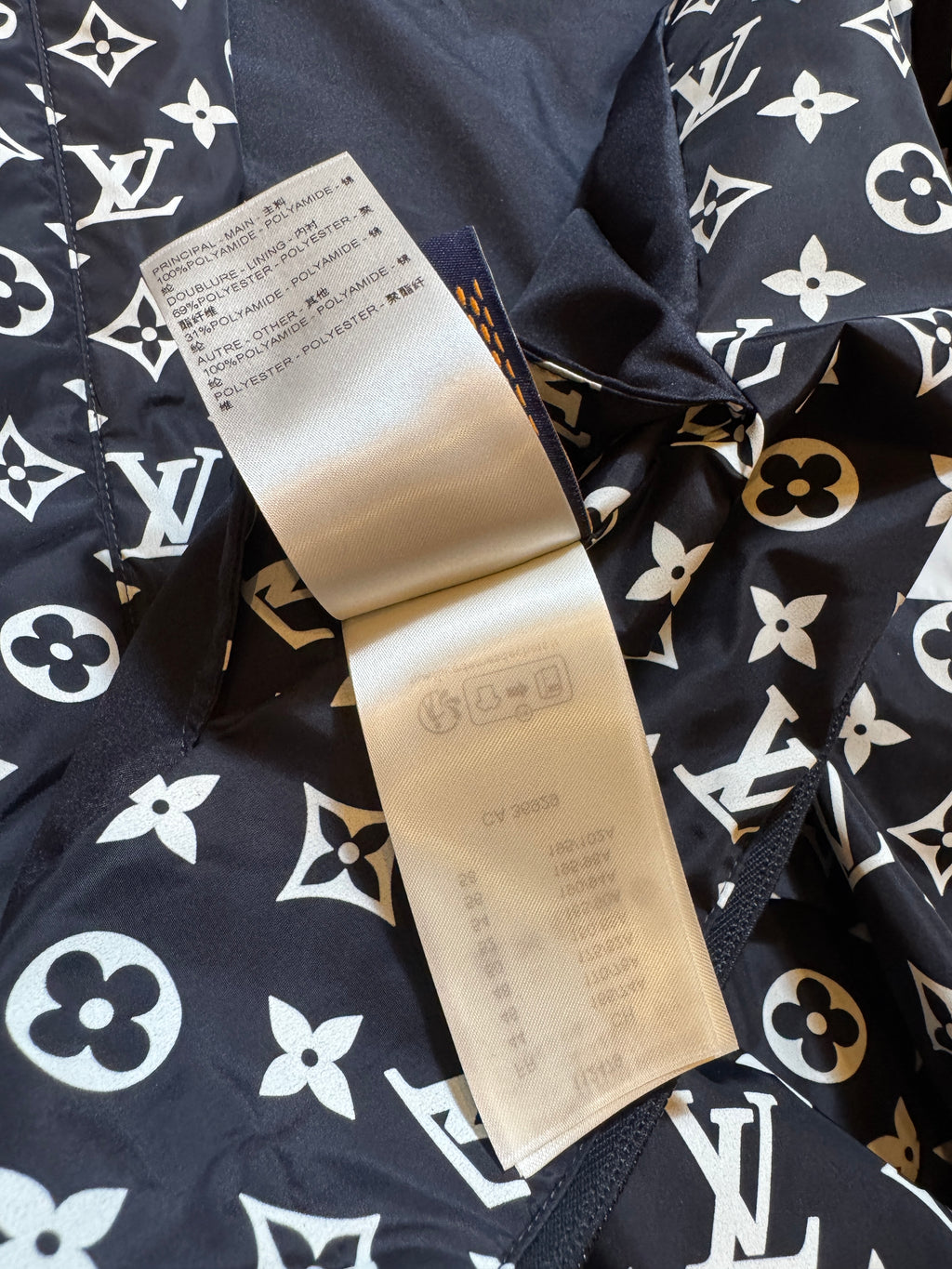 Louis Vuitton Monogram Nylon Windbreaker Jacket - Size 48