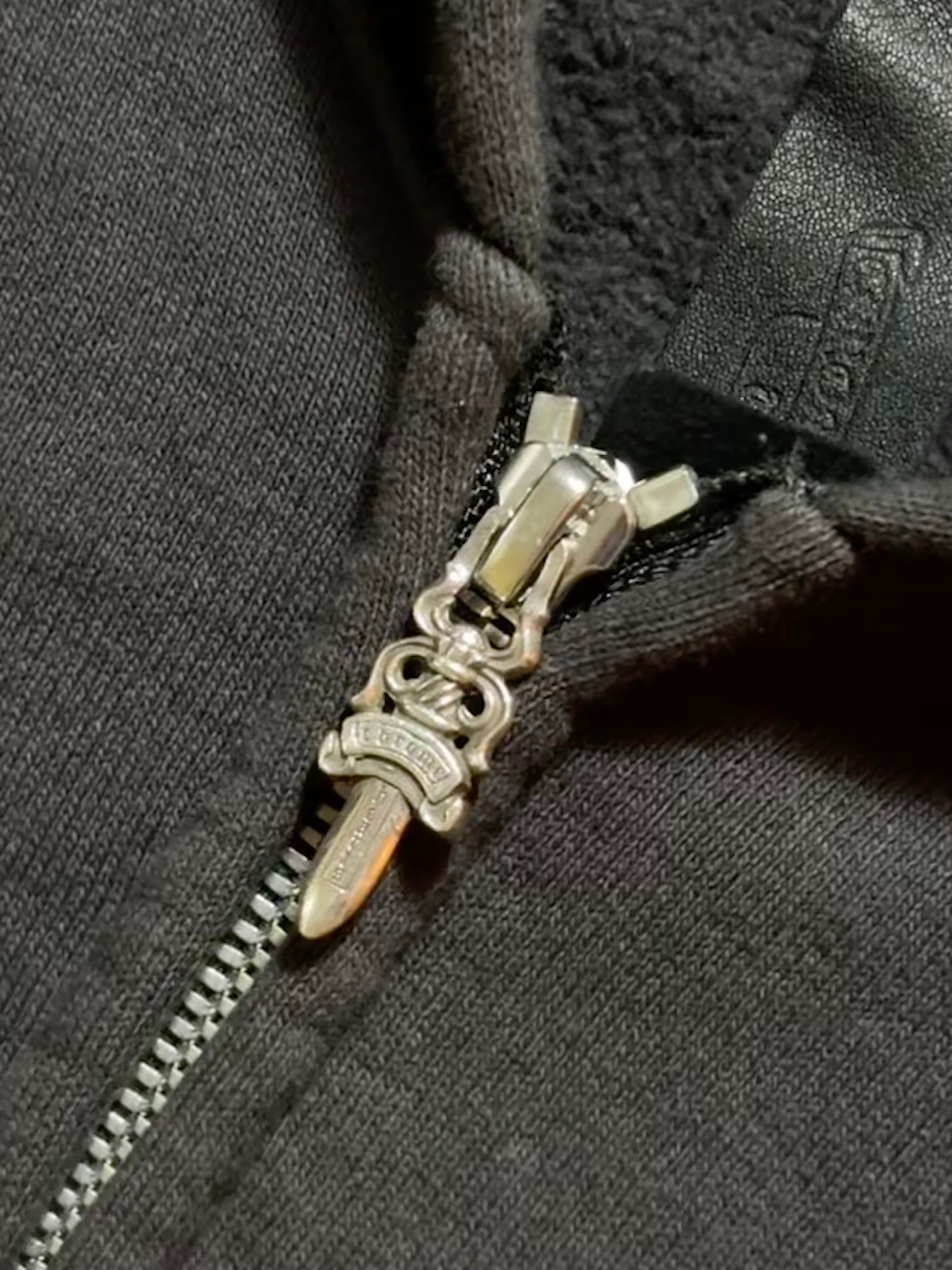 Chrome Hearts Paper Jam Zip Up Hoodie - Size XL