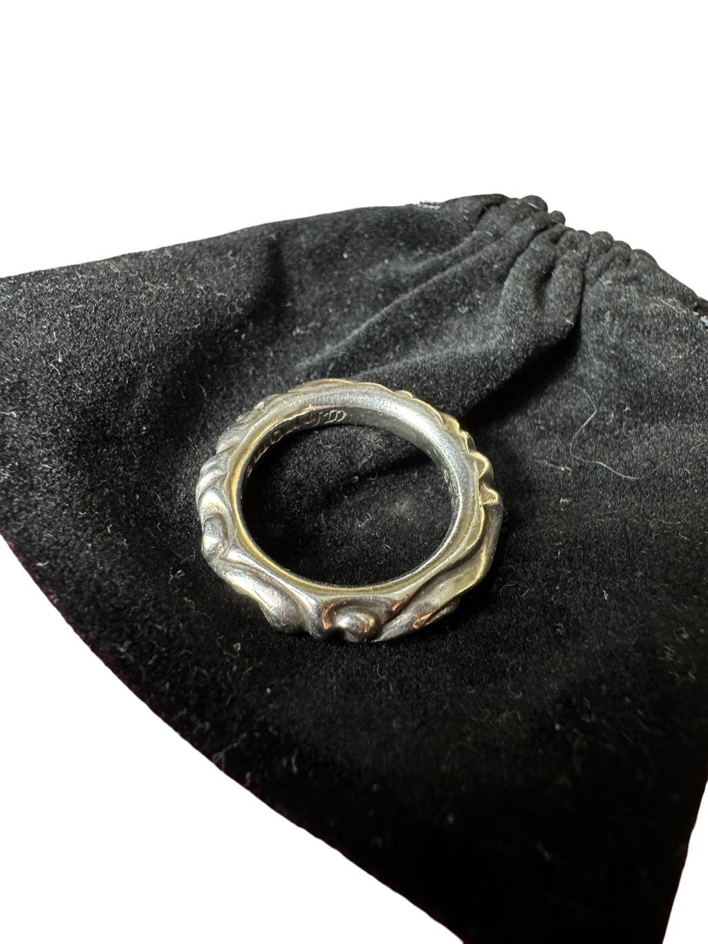 Chrome Hearts Scroll Band Ring